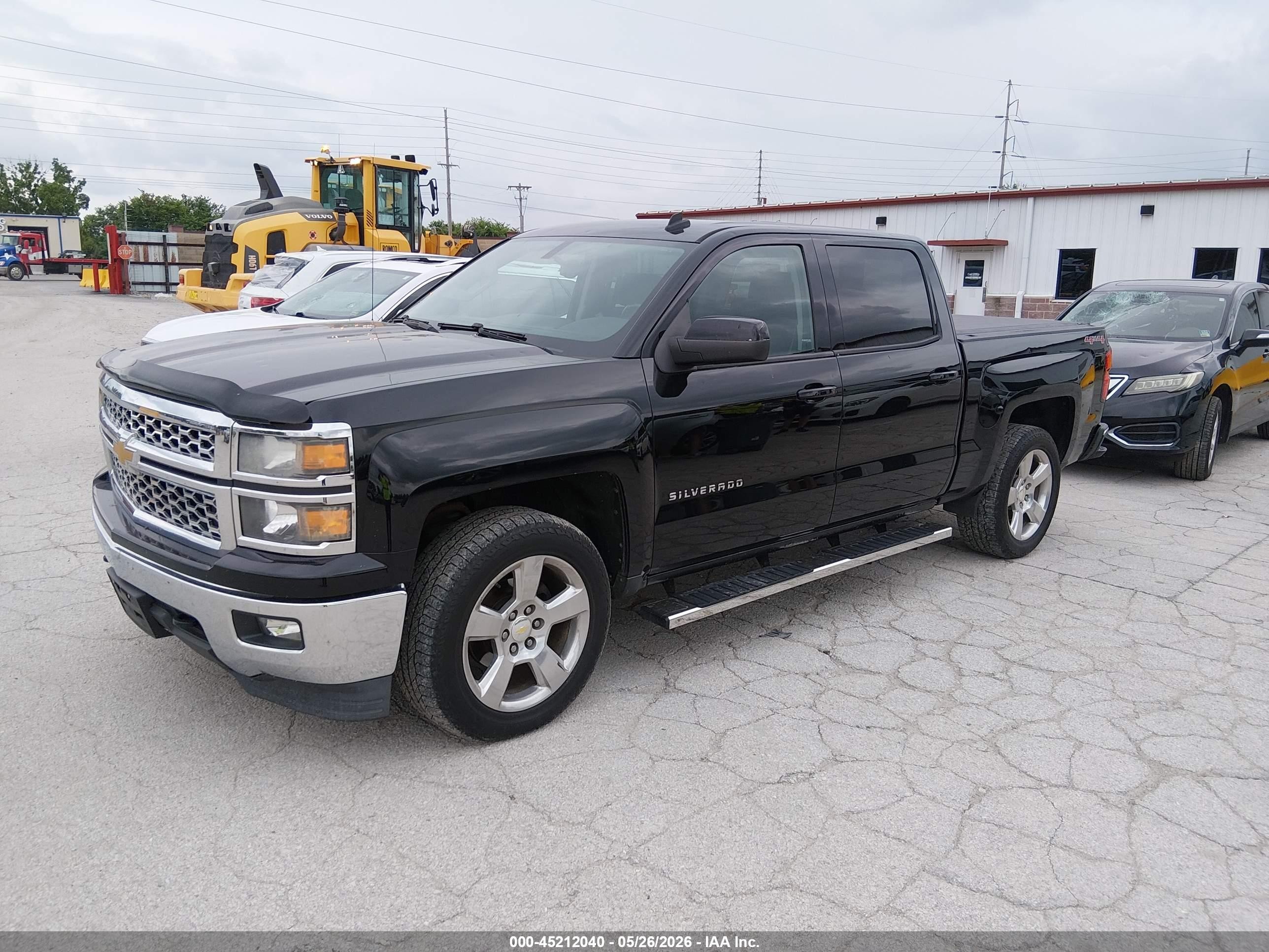 2014 Chevrolet Silverado 1500 1lt Black vin: 3GCUKREC3EG264920