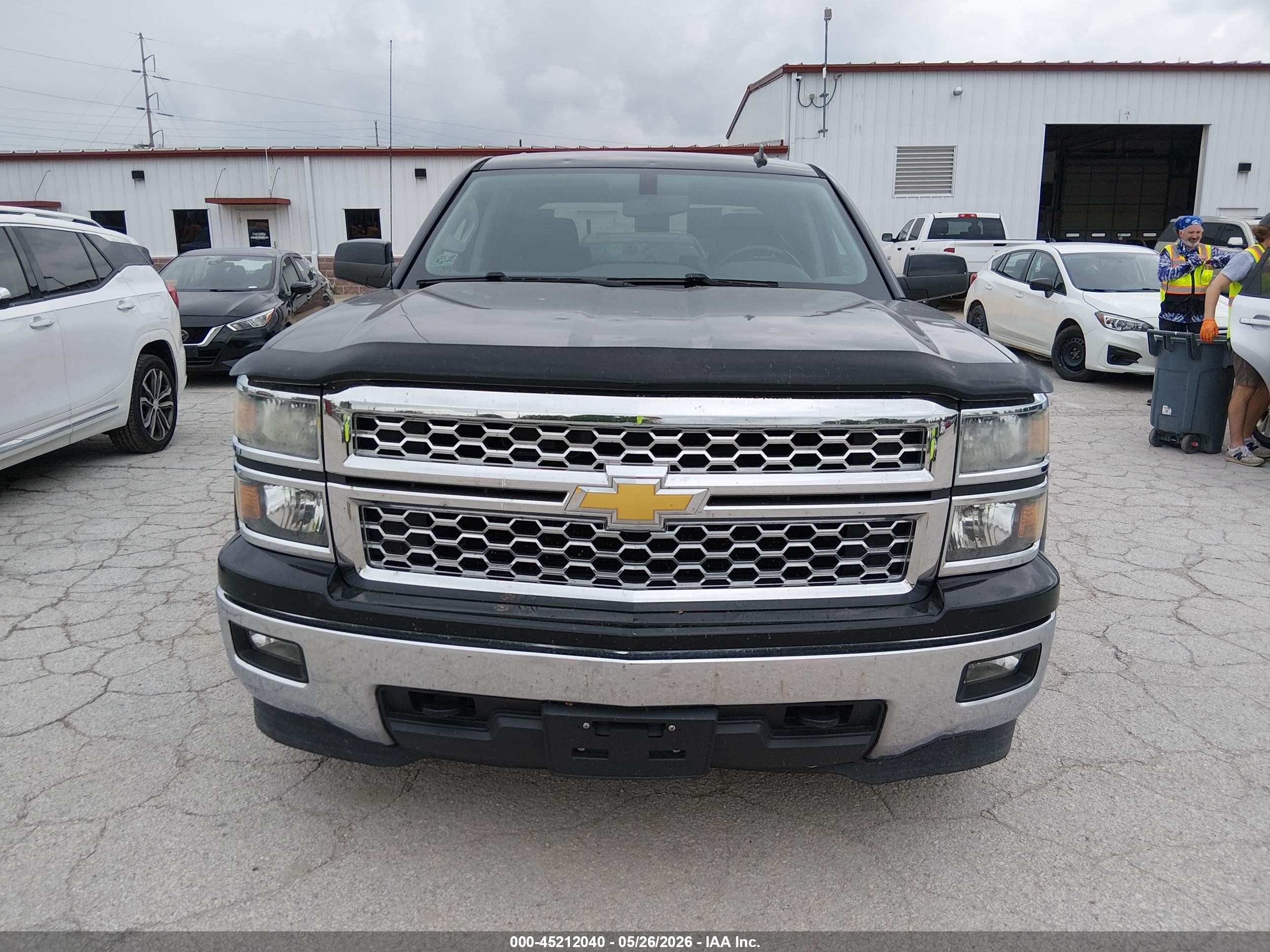 2014 Chevrolet Silverado 1500 1lt Black vin: 3GCUKREC3EG264920