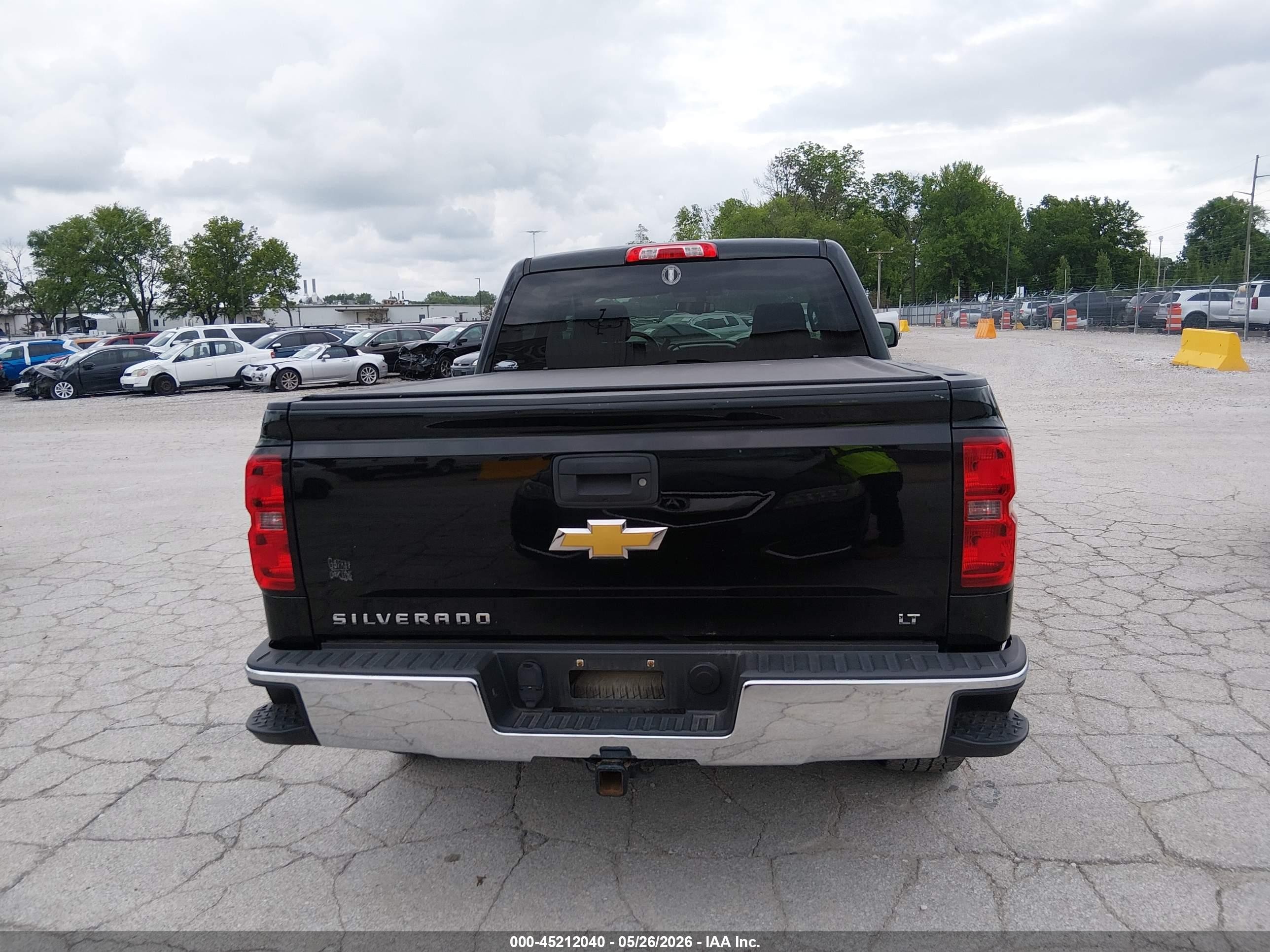 2014 Chevrolet Silverado 1500 1lt Black vin: 3GCUKREC3EG264920