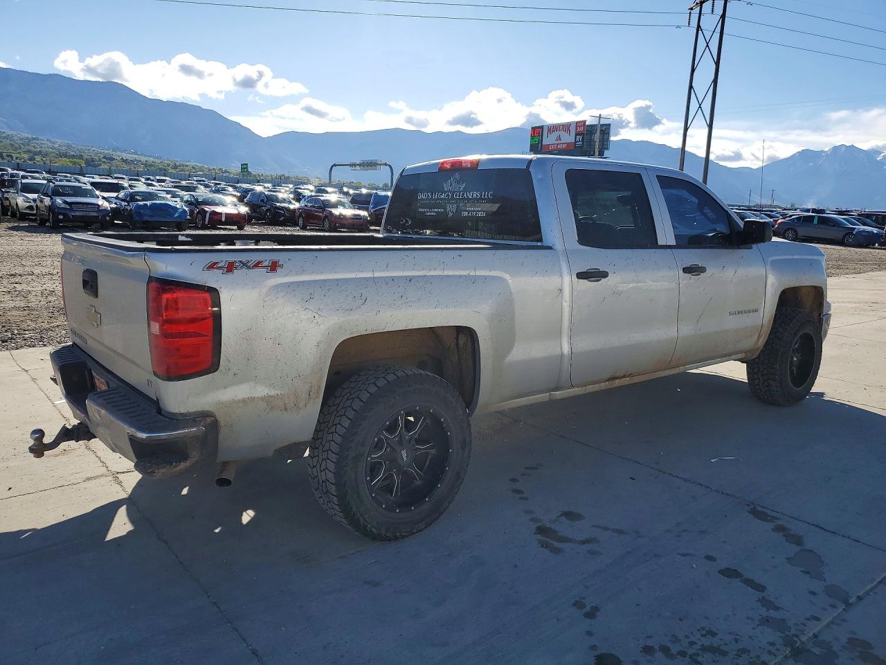 2014 Chevrolet Silverado K1500 Lt Silver vin: 3GCUKREC3EG297352
