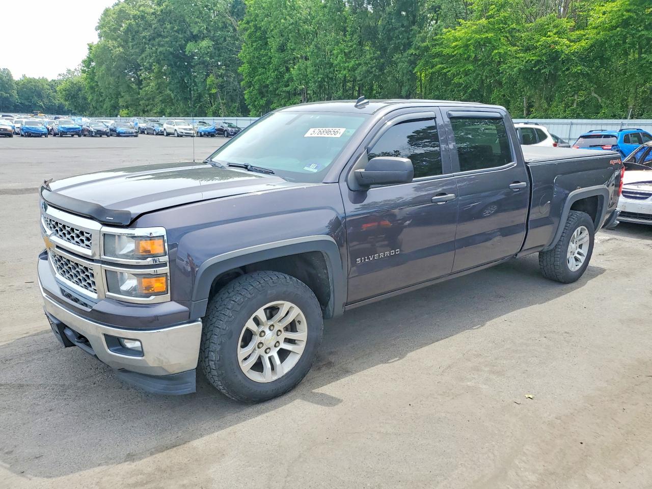 2014 Chevrolet Silverado K1500 Lt Gray vin: 3GCUKREC3EG316630