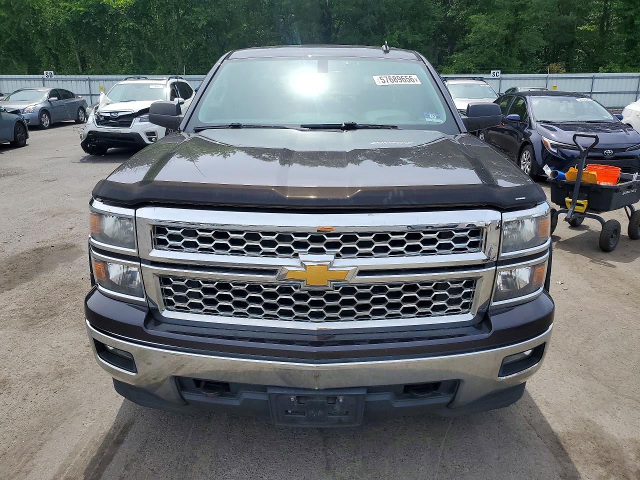 2014 Chevrolet Silverado K1500 Lt Gray vin: 3GCUKREC3EG316630