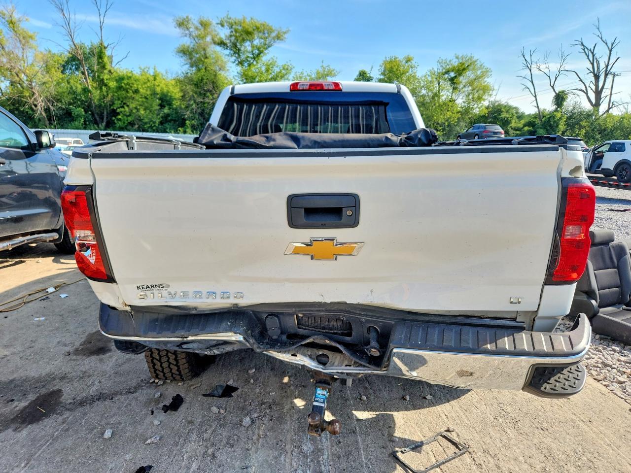 2014 Chevrolet Silverado K1500 Lt White vin: 3GCUKREC3EG353340