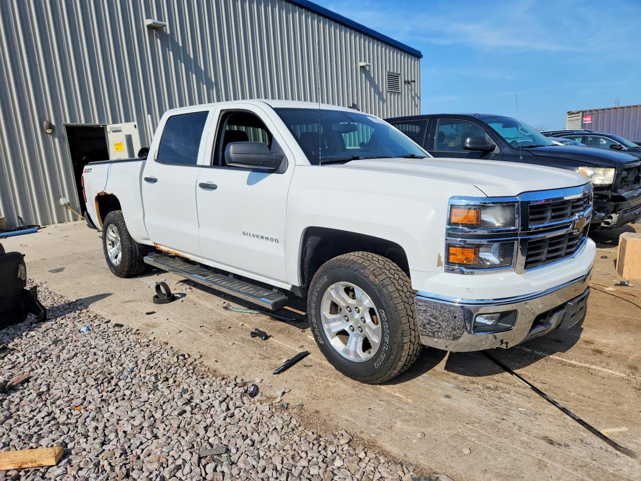 2014 Chevrolet Silverado K1500 Lt White vin: 3GCUKREC3EG353340