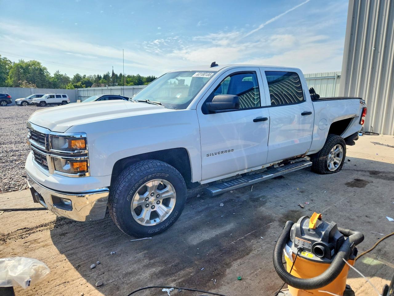 2014 Chevrolet Silverado K1500 Lt White vin: 3GCUKREC3EG353340