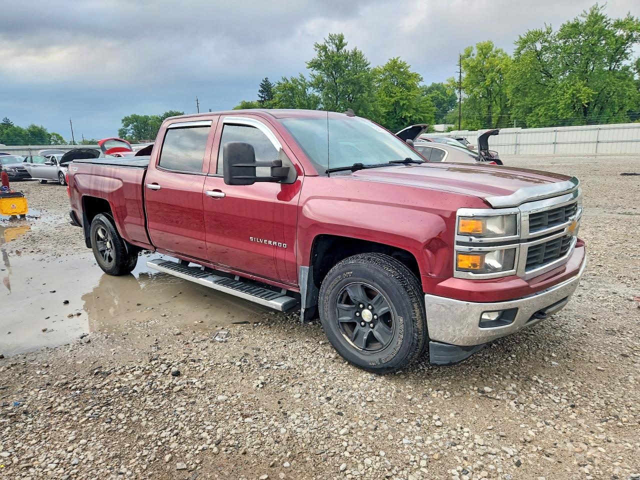 2014 Chevrolet Silverado K1500 Lt Red vin: 3GCUKREC3EG368081