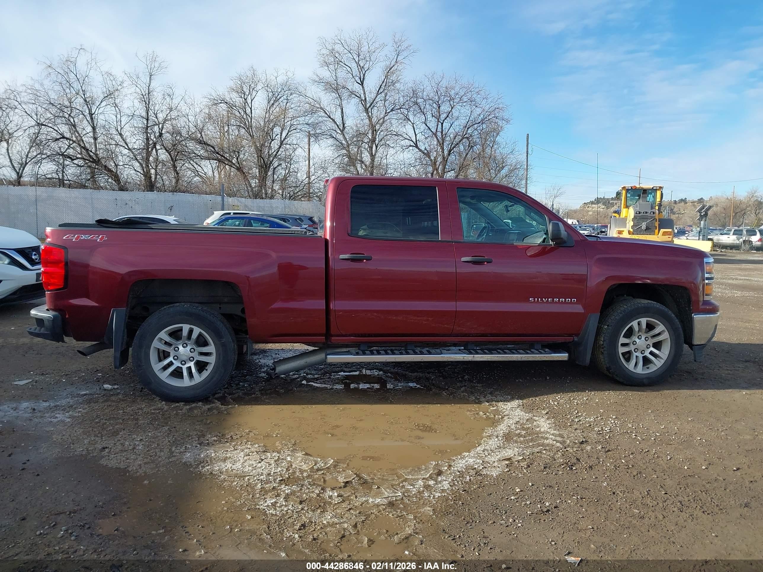 2014 Chevrolet Silverado 1500 1lt Burgundy vin: 3GCUKREC3EG381283