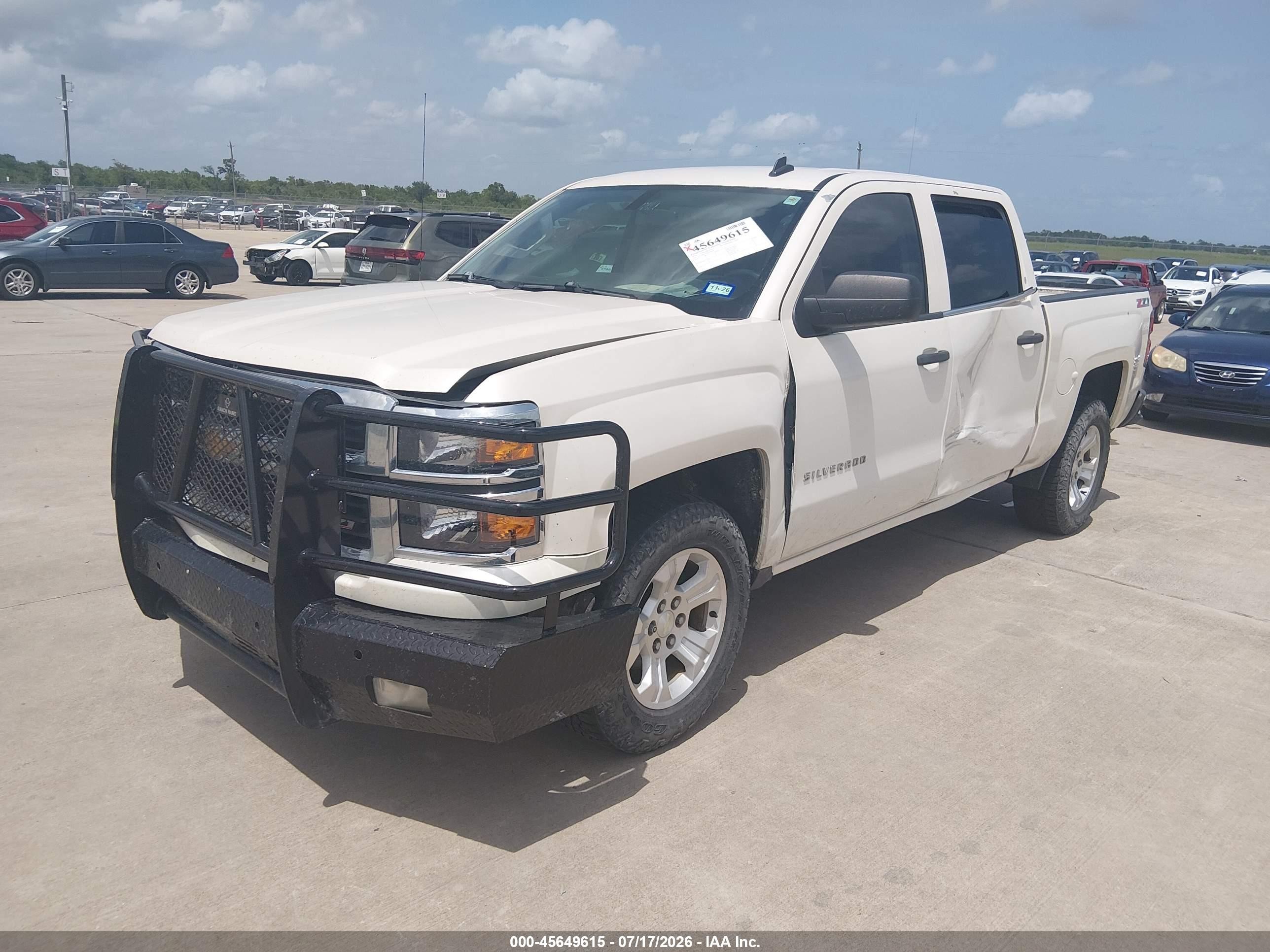 2014 Chevrolet Silverado 1500 2lt White vin: 3GCUKREC3EG383499