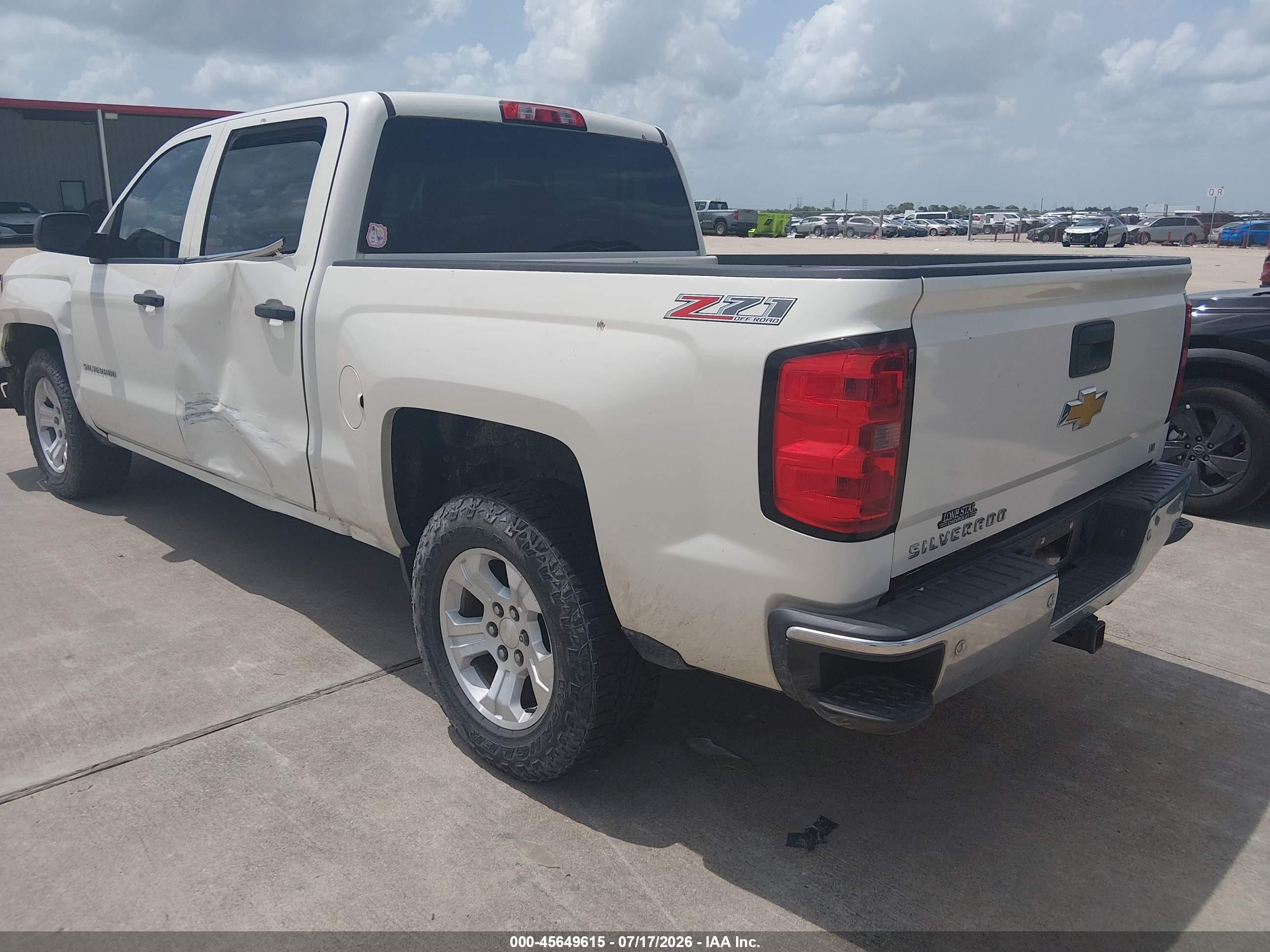 2014 Chevrolet Silverado 1500 2lt White vin: 3GCUKREC3EG383499