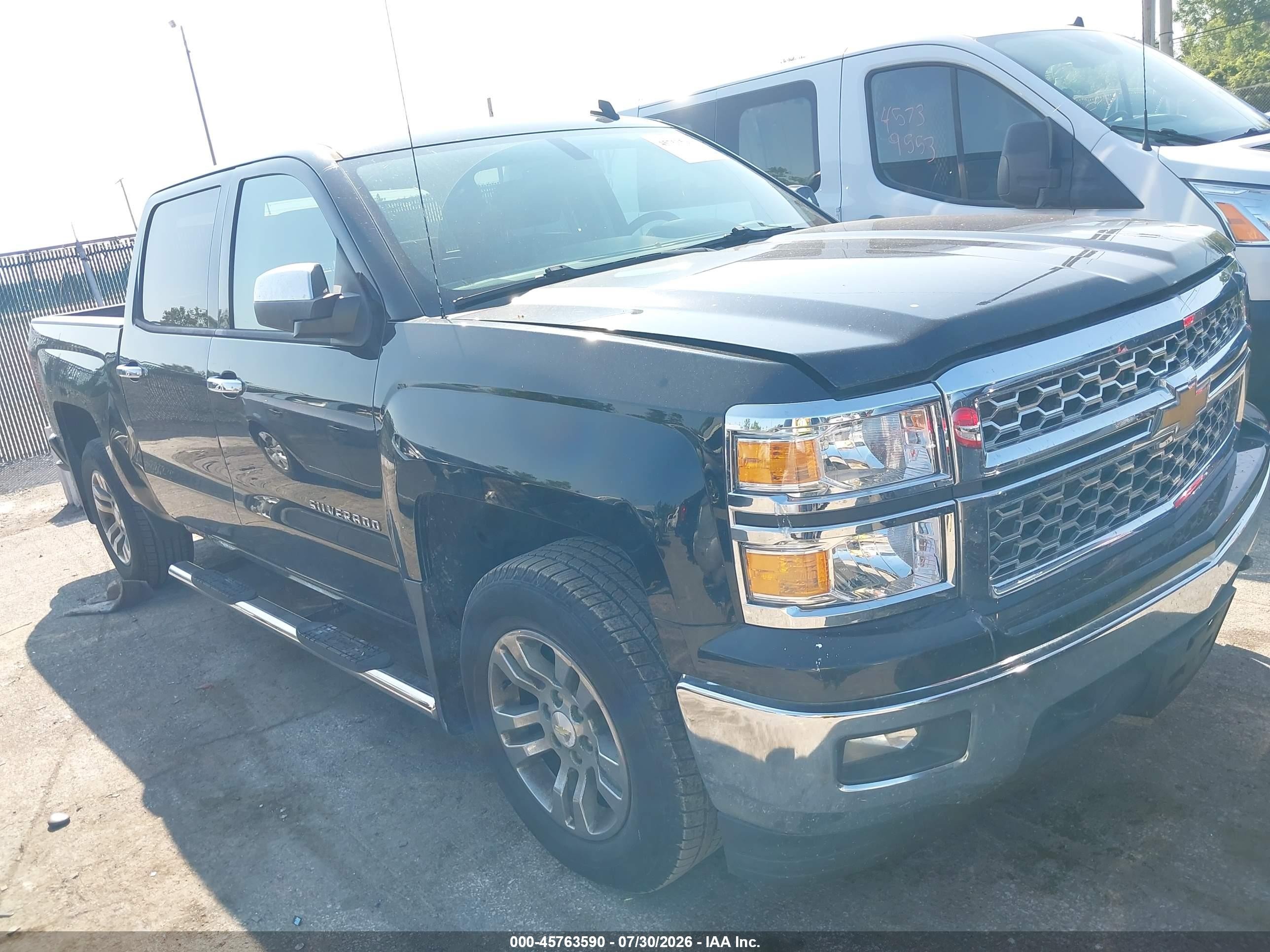 2014 Chevrolet Silverado 1500 Lt Black vin: 3GCUKREC3EG418803