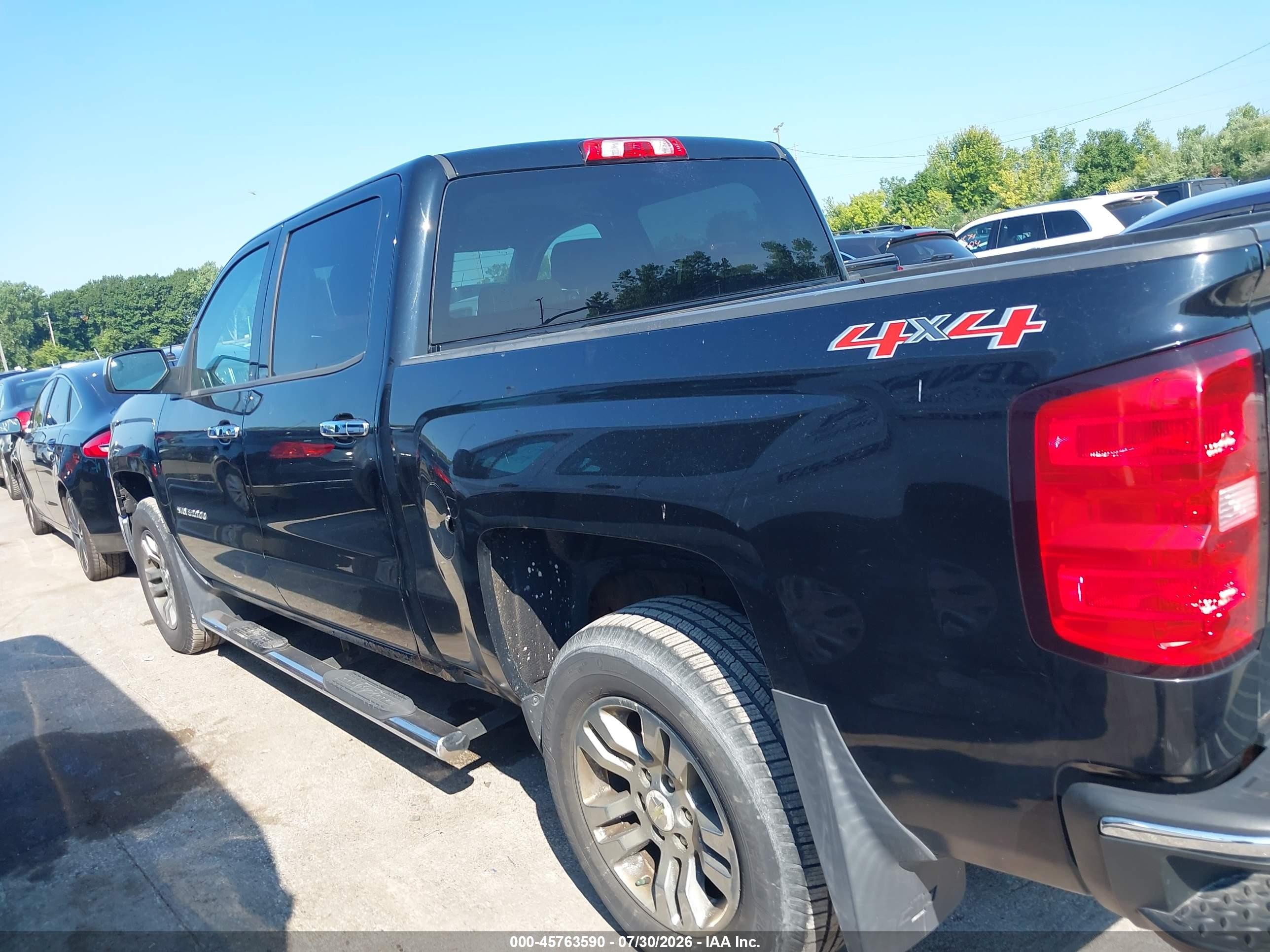 2014 Chevrolet Silverado 1500 Lt Black vin: 3GCUKREC3EG418803