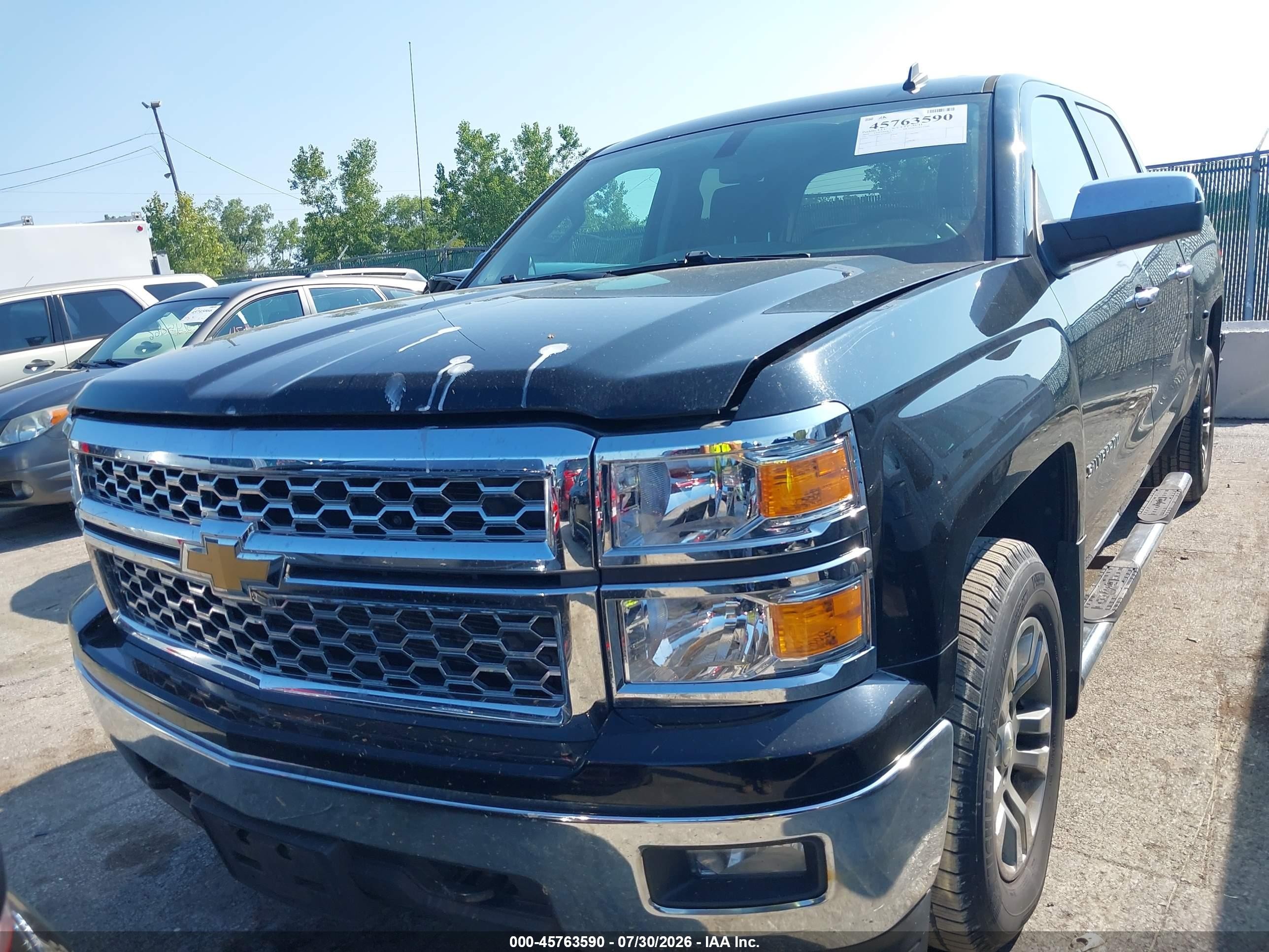 2014 Chevrolet Silverado 1500 Lt Black vin: 3GCUKREC3EG418803