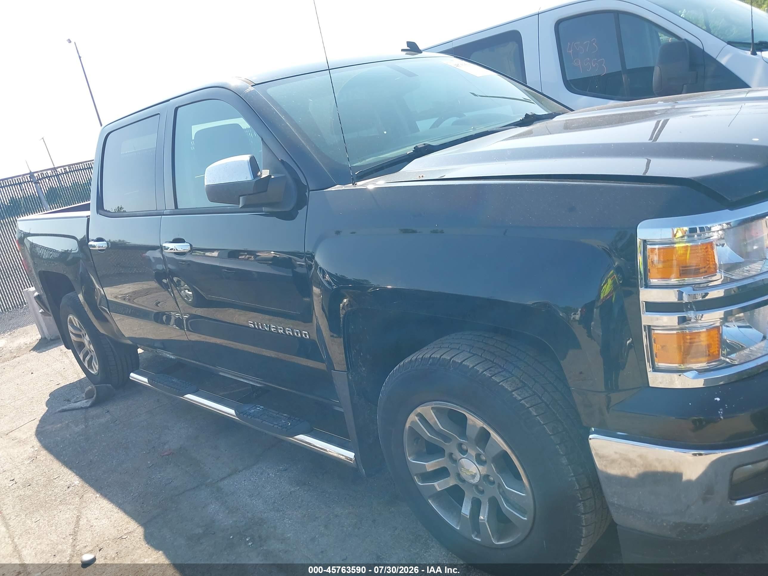 2014 Chevrolet Silverado 1500 Lt Black vin: 3GCUKREC3EG418803
