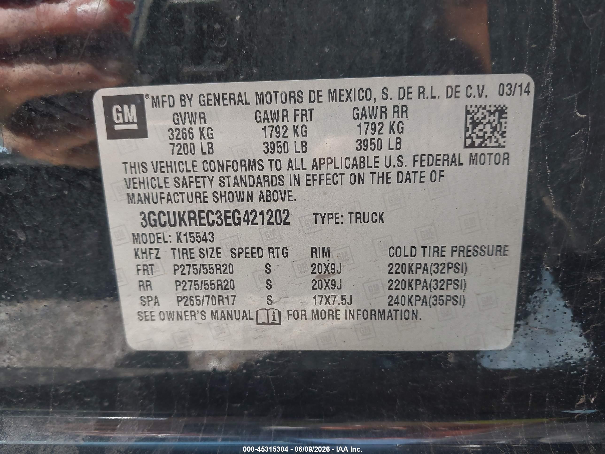 2014 Chevrolet Silverado 1500 1lt Black vin: 3GCUKREC3EG421202