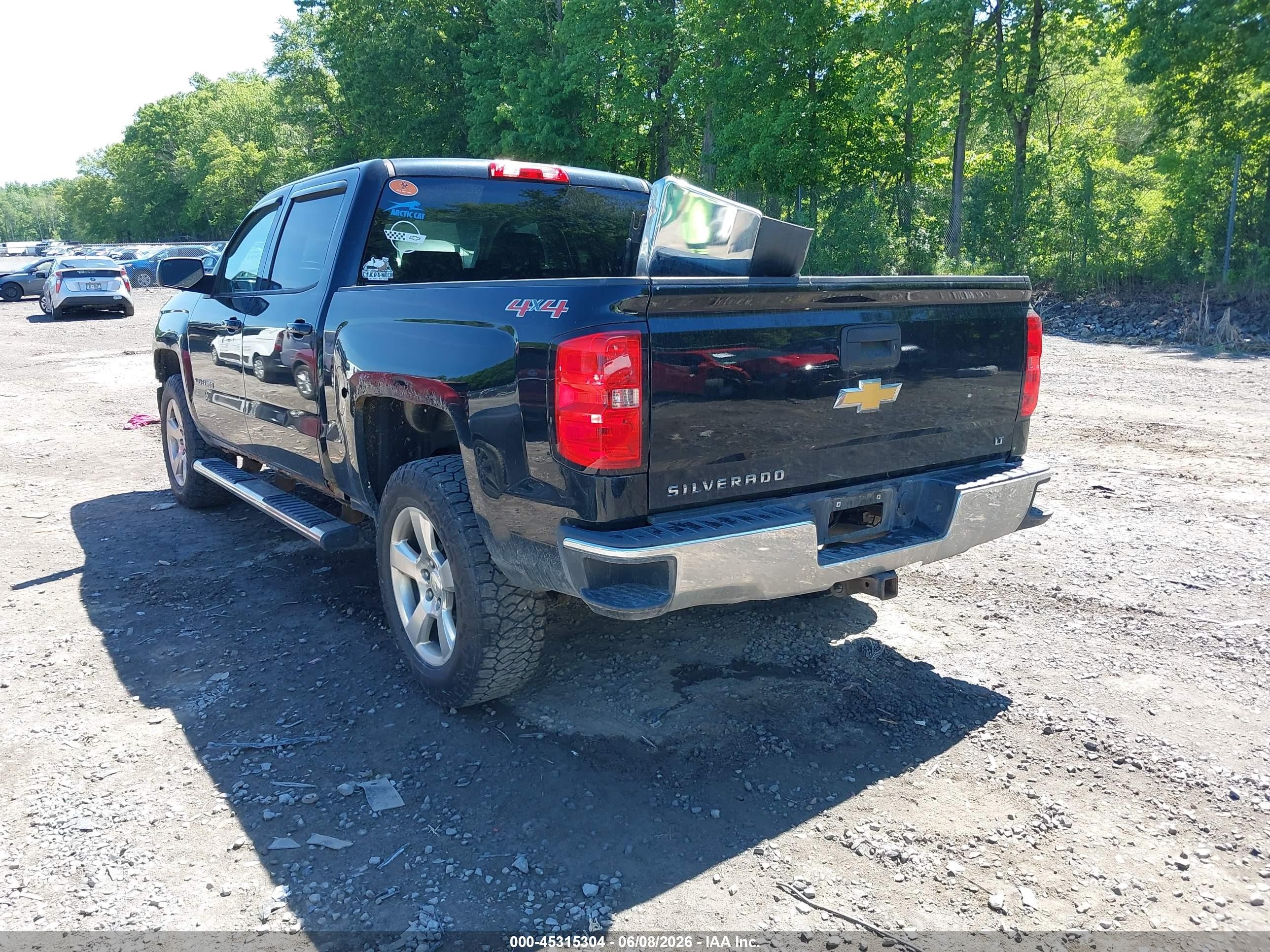 2014 Chevrolet Silverado 1500 1lt Black vin: 3GCUKREC3EG421202