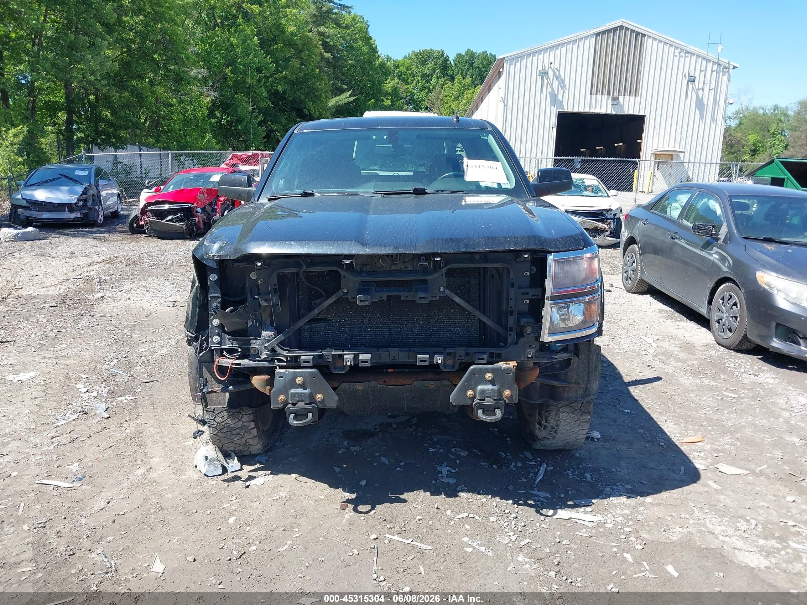 2014 Chevrolet Silverado 1500 1lt Black vin: 3GCUKREC3EG421202
