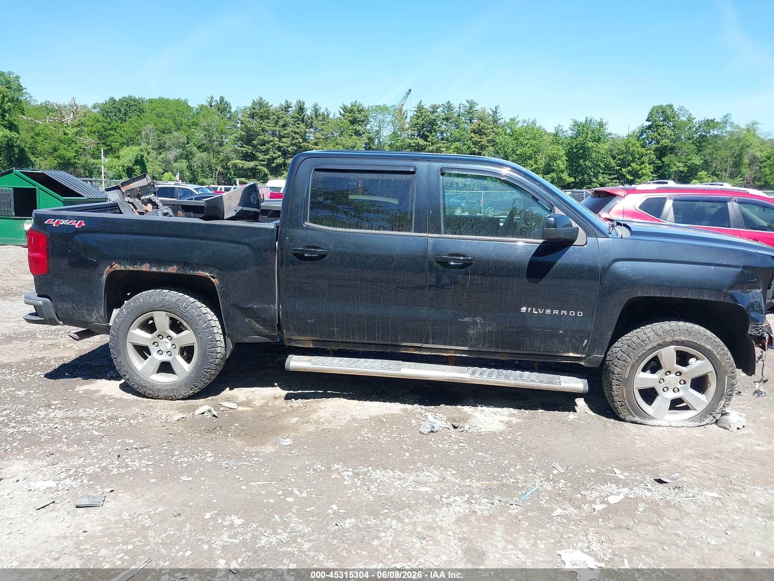 2014 Chevrolet Silverado 1500 1lt Black vin: 3GCUKREC3EG421202