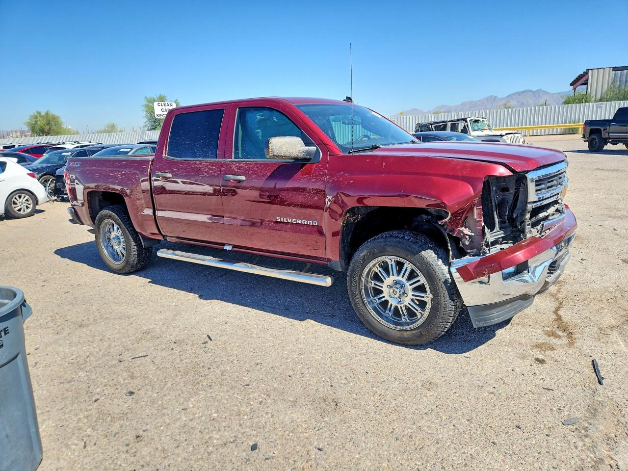 2014 Chevrolet Silverado K1500 Lt Red vin: 3GCUKREC3EG465006