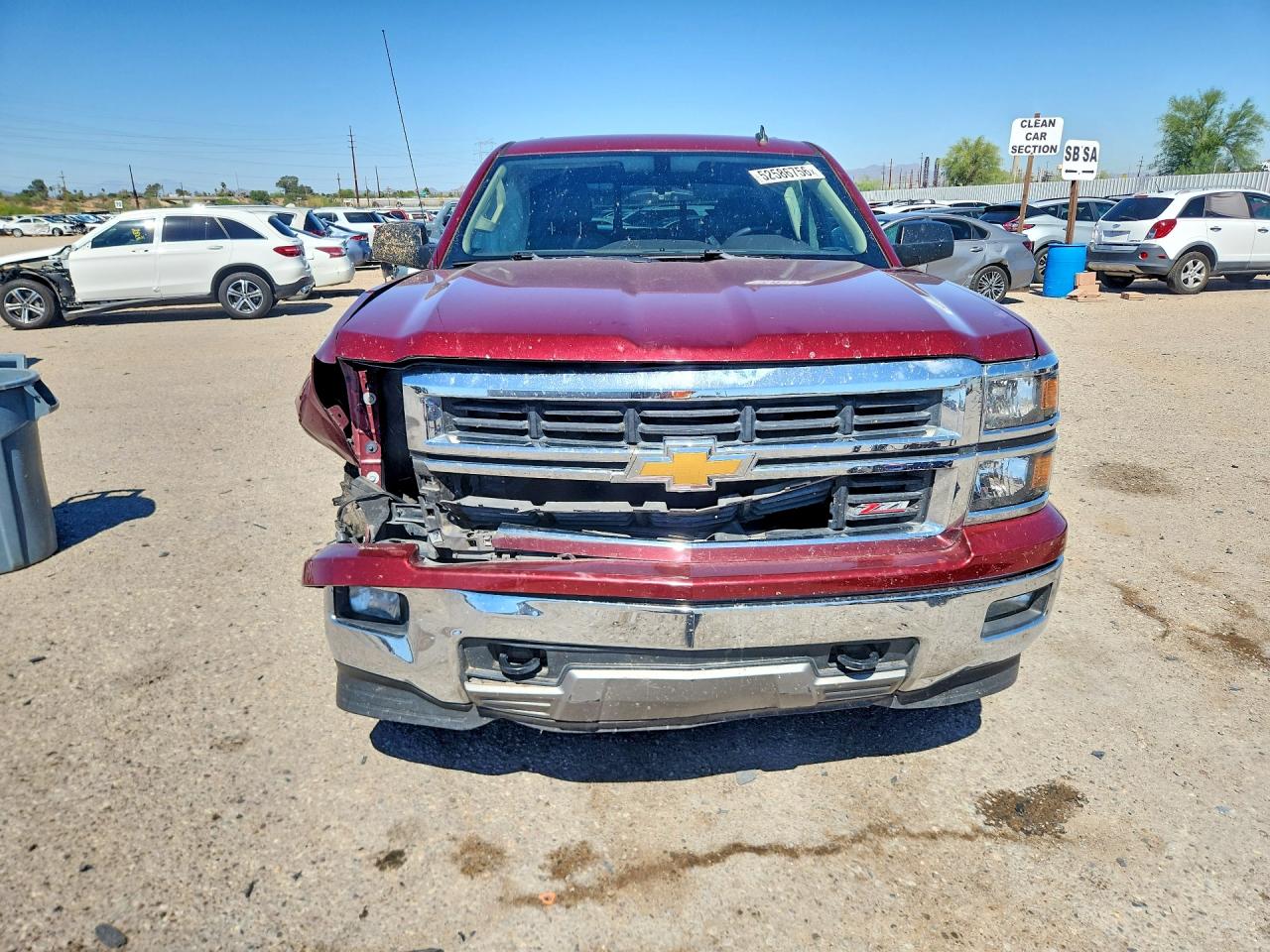 2014 Chevrolet Silverado K1500 Lt Red vin: 3GCUKREC3EG465006