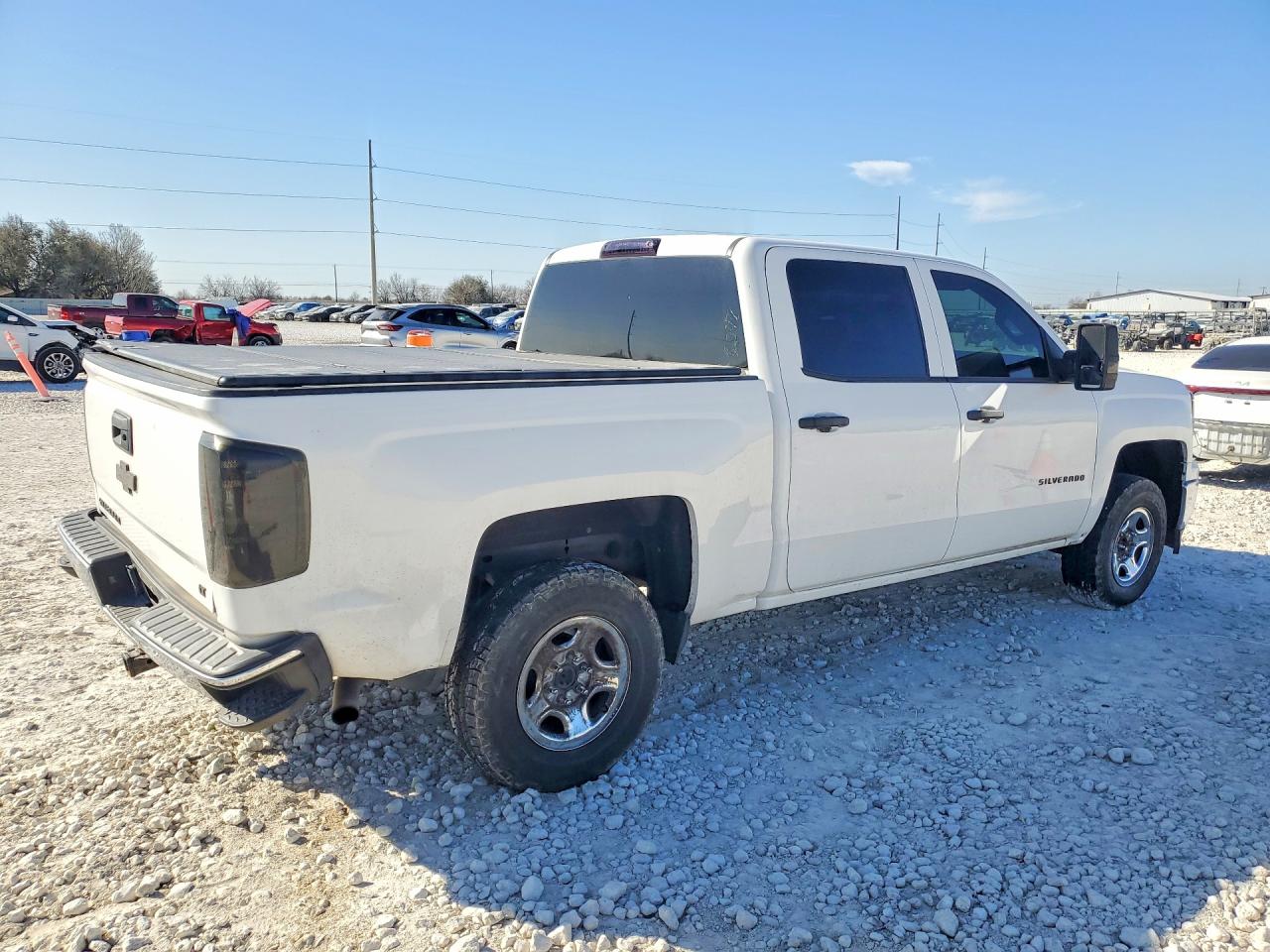2014 Chevrolet Silverado K1500 Lt White vin: 3GCUKREC3EG486244
