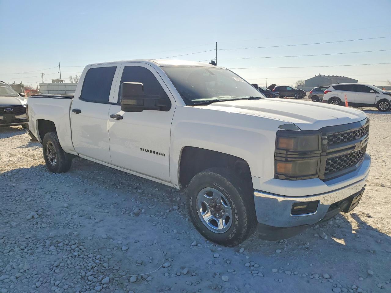 2014 Chevrolet Silverado K1500 Lt White vin: 3GCUKREC3EG486244