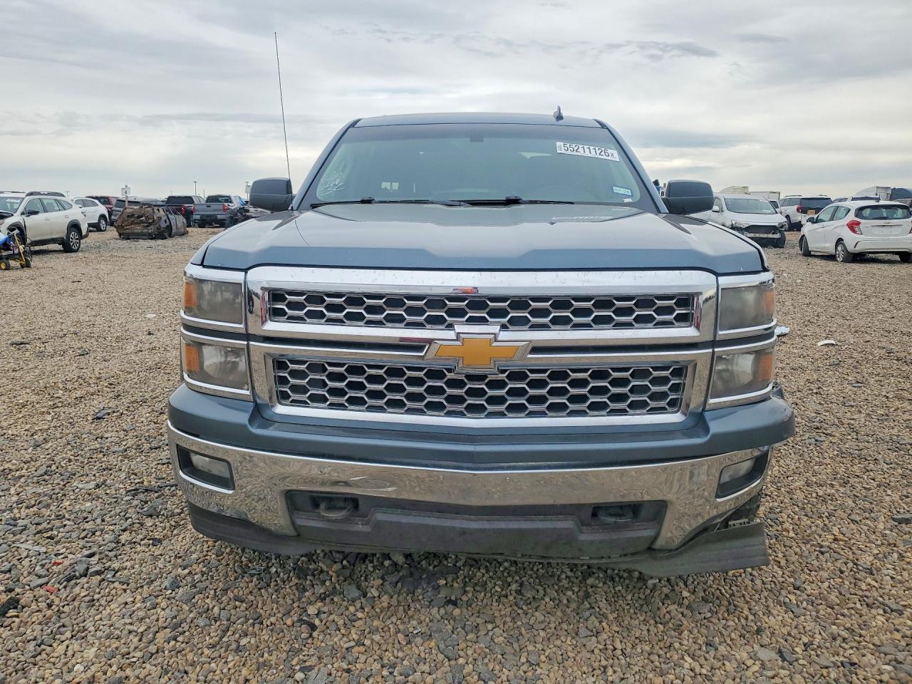 2014 Chevrolet Silverado K1500 Lt Blue vin: 3GCUKREC3EG487698