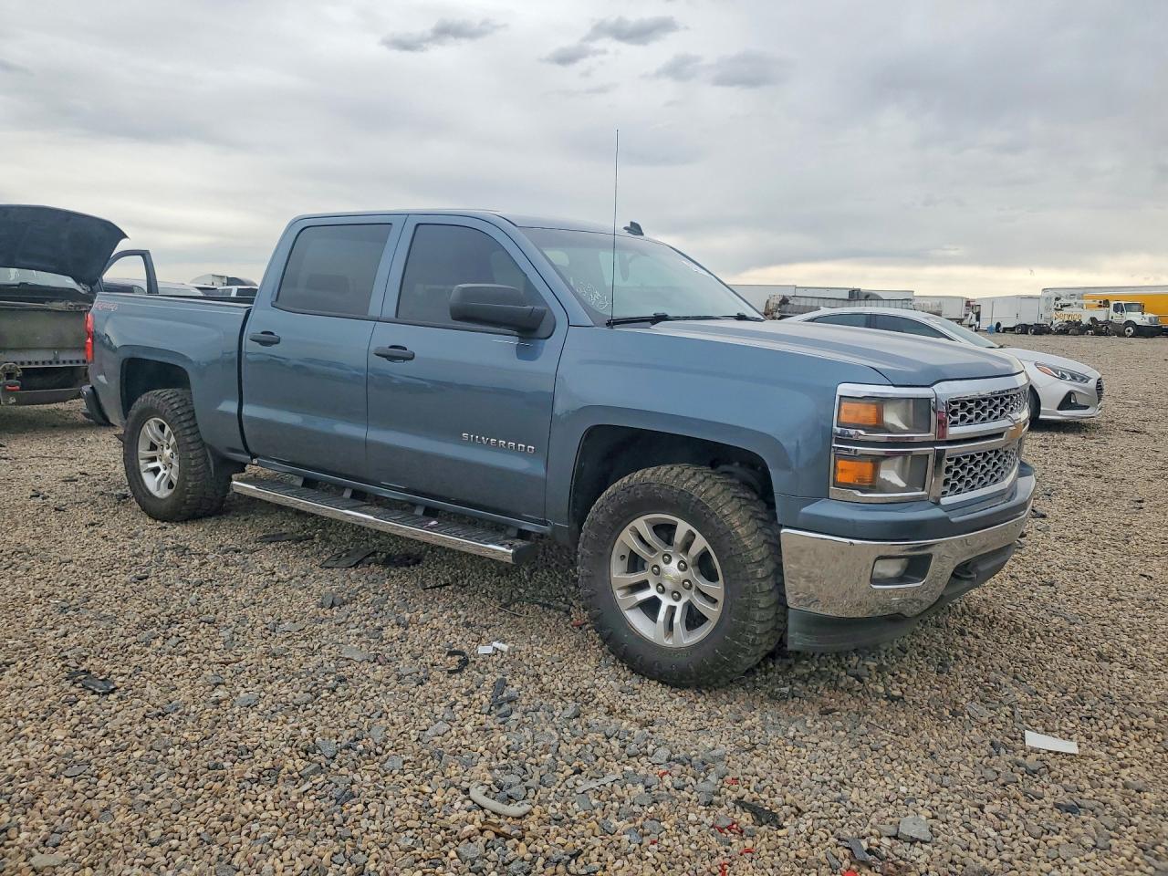 2014 Chevrolet Silverado K1500 Lt Blue vin: 3GCUKREC3EG487698