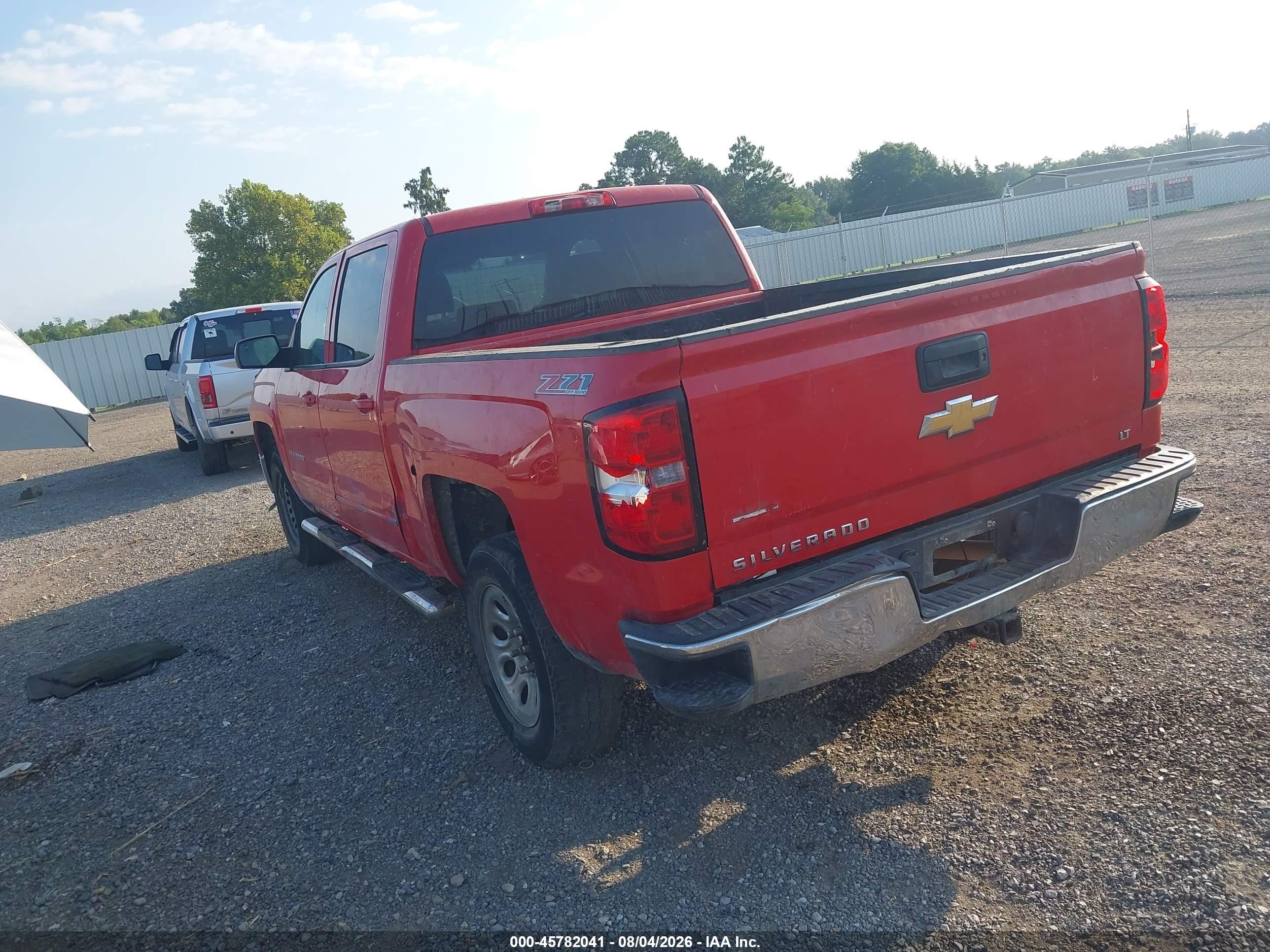 2015 Chevrolet Silverado 1500 Lt Red vin: 3GCUKREC3FG103307