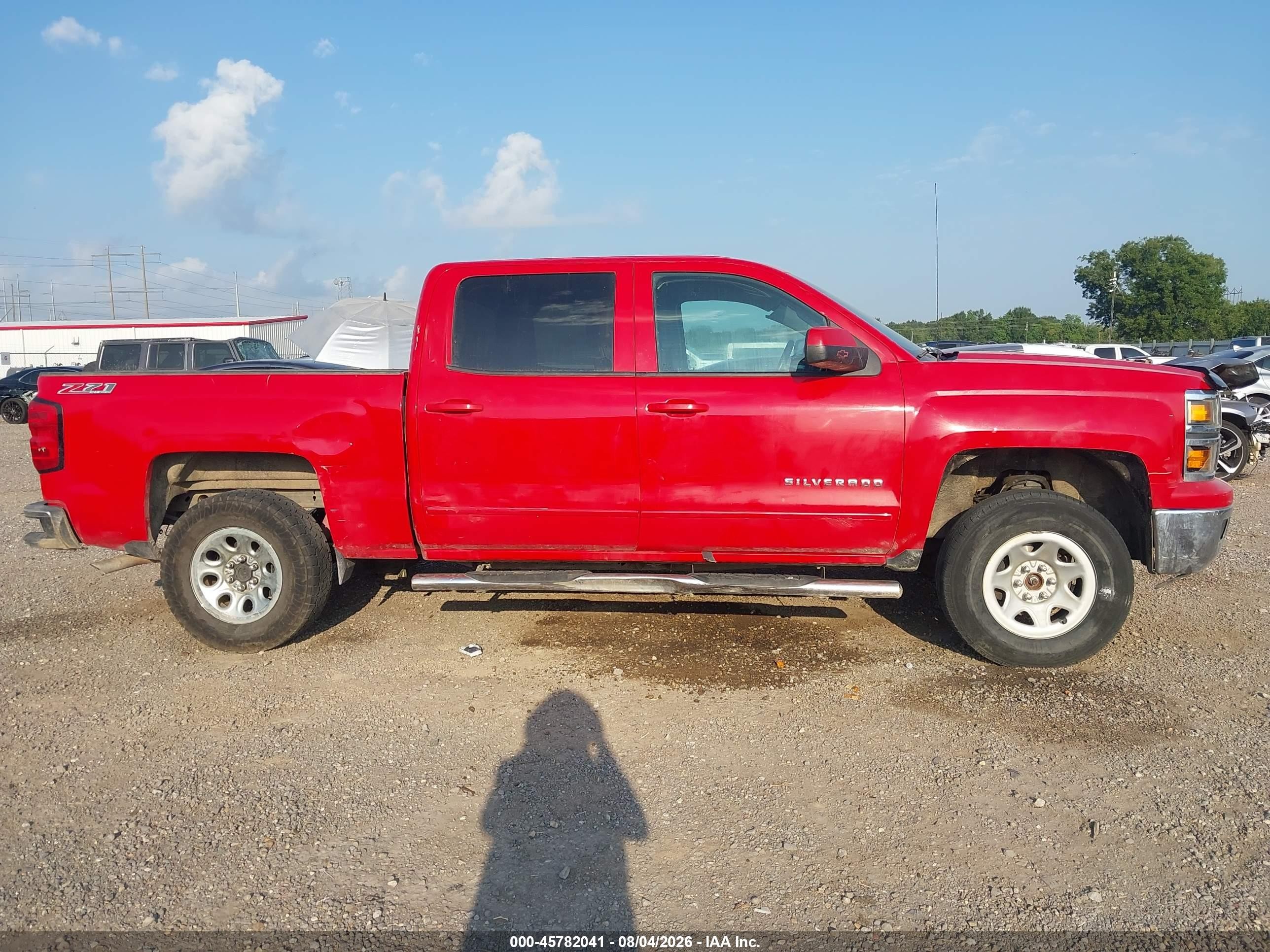 2015 Chevrolet Silverado 1500 Lt Red vin: 3GCUKREC3FG103307