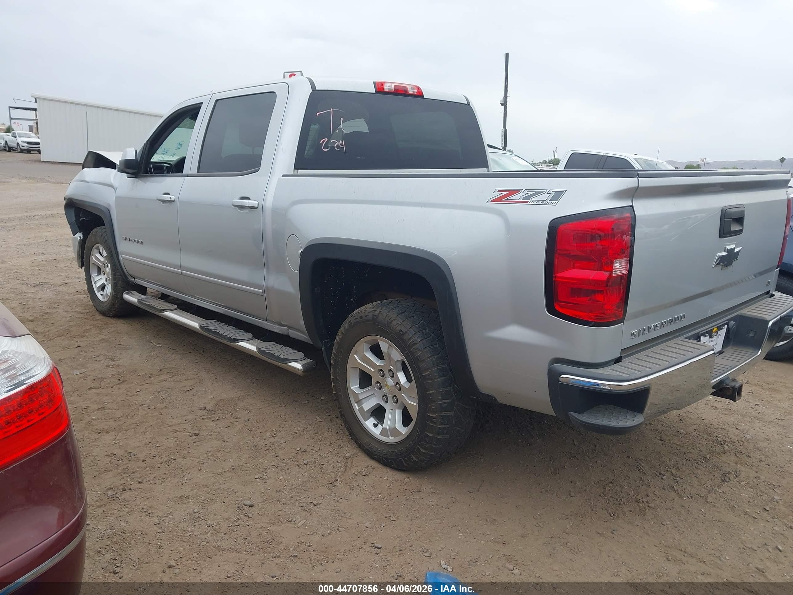 2015 Chevrolet Silverado 1500 2lt Silver vin: 3GCUKREC3FG190982