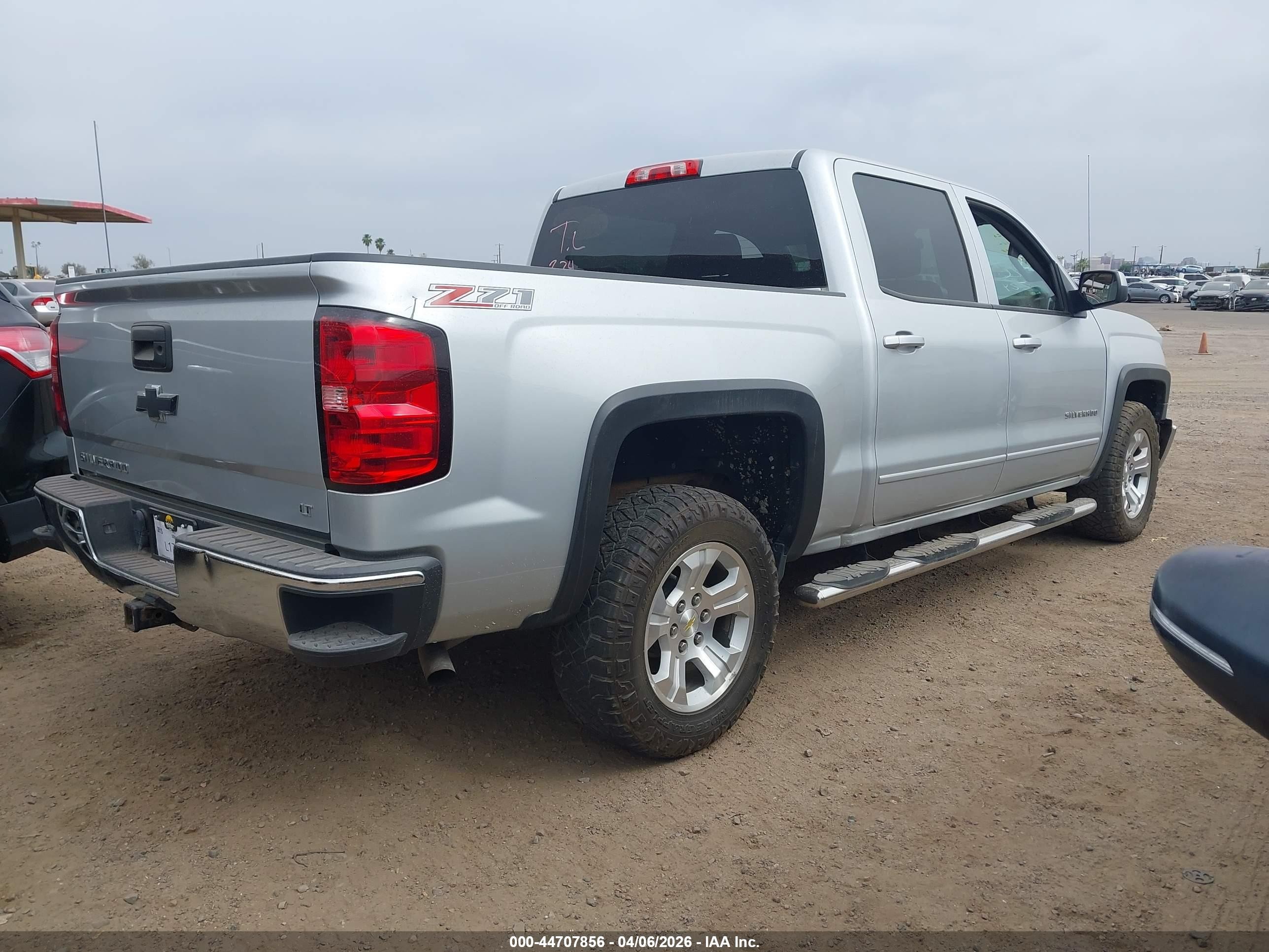 2015 Chevrolet Silverado 1500 2lt Silver vin: 3GCUKREC3FG190982