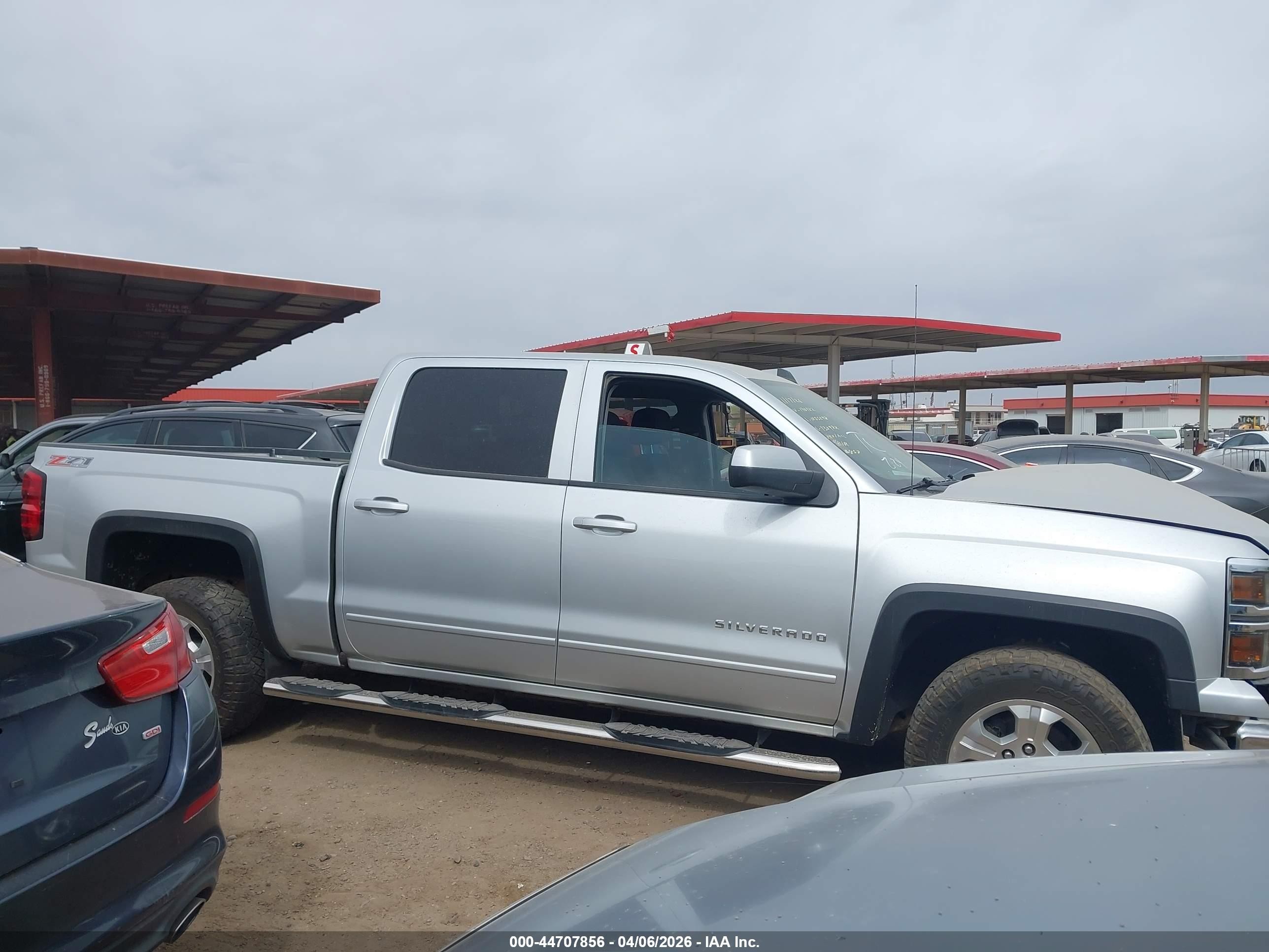 2015 Chevrolet Silverado 1500 2lt Silver vin: 3GCUKREC3FG190982