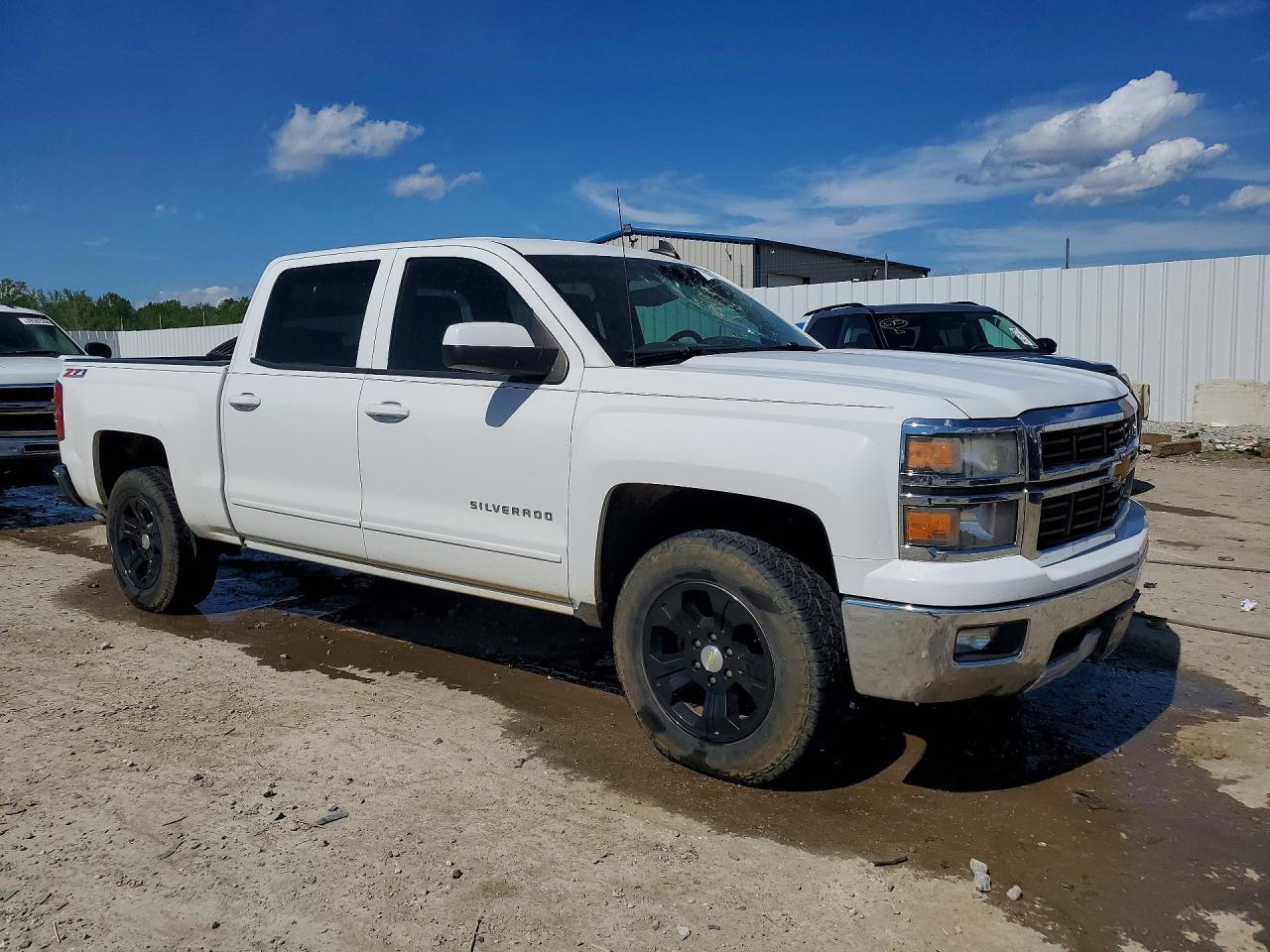 2015 Chevrolet Silverado K1500 Lt White vin: 3GCUKREC3FG236102