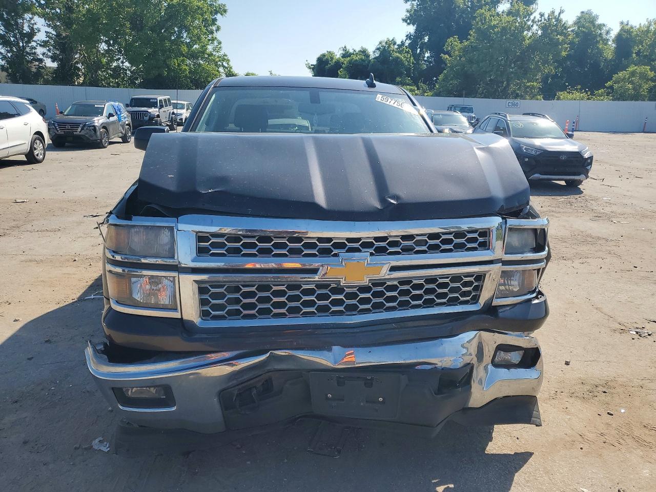 2015 Chevrolet Silverado K1500 Lt Black vin: 3GCUKREC3FG361116