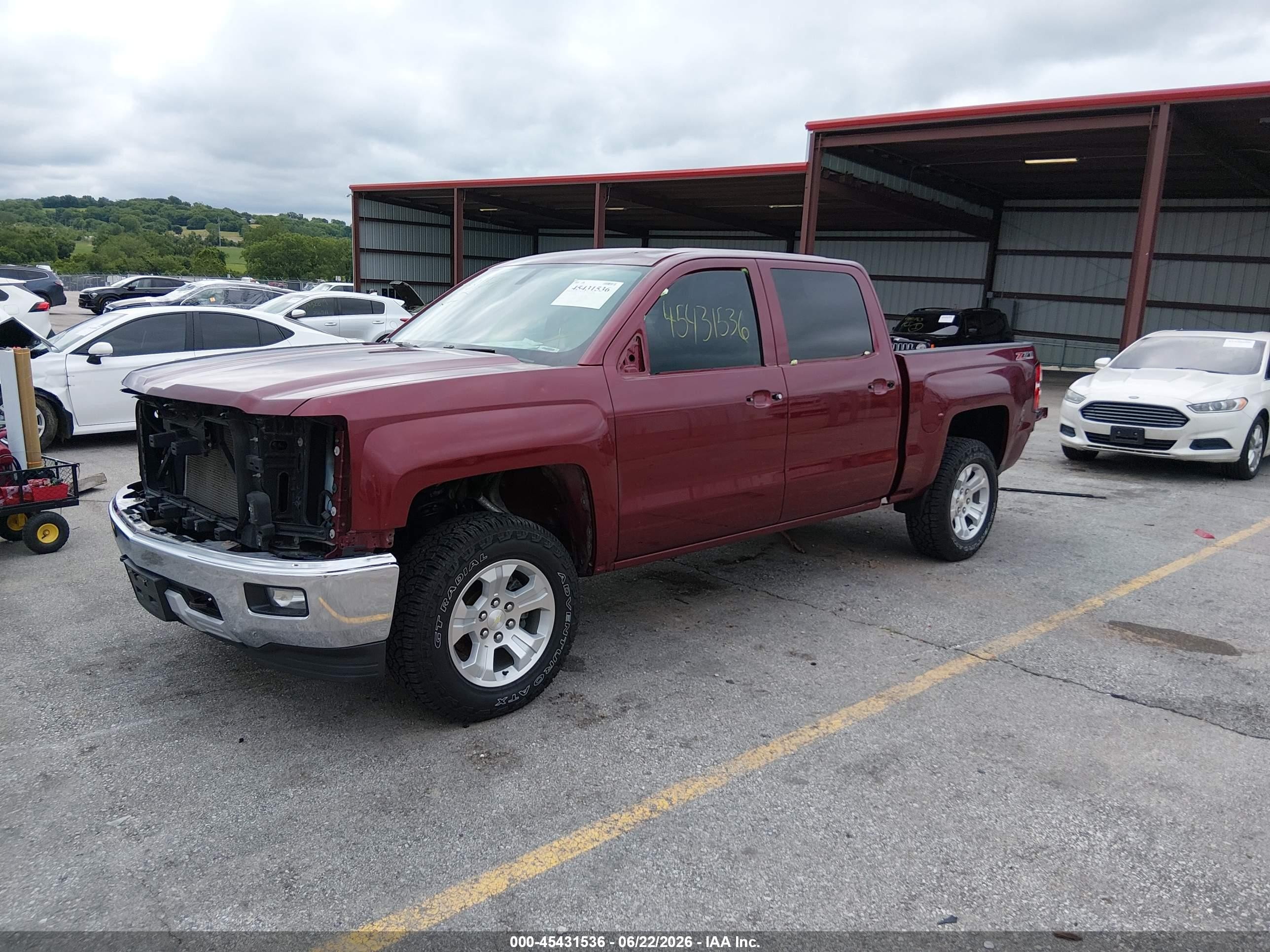 2015 Chevrolet Silverado 1500 Lt Бордовый vin: 3GCUKREC3FG367000