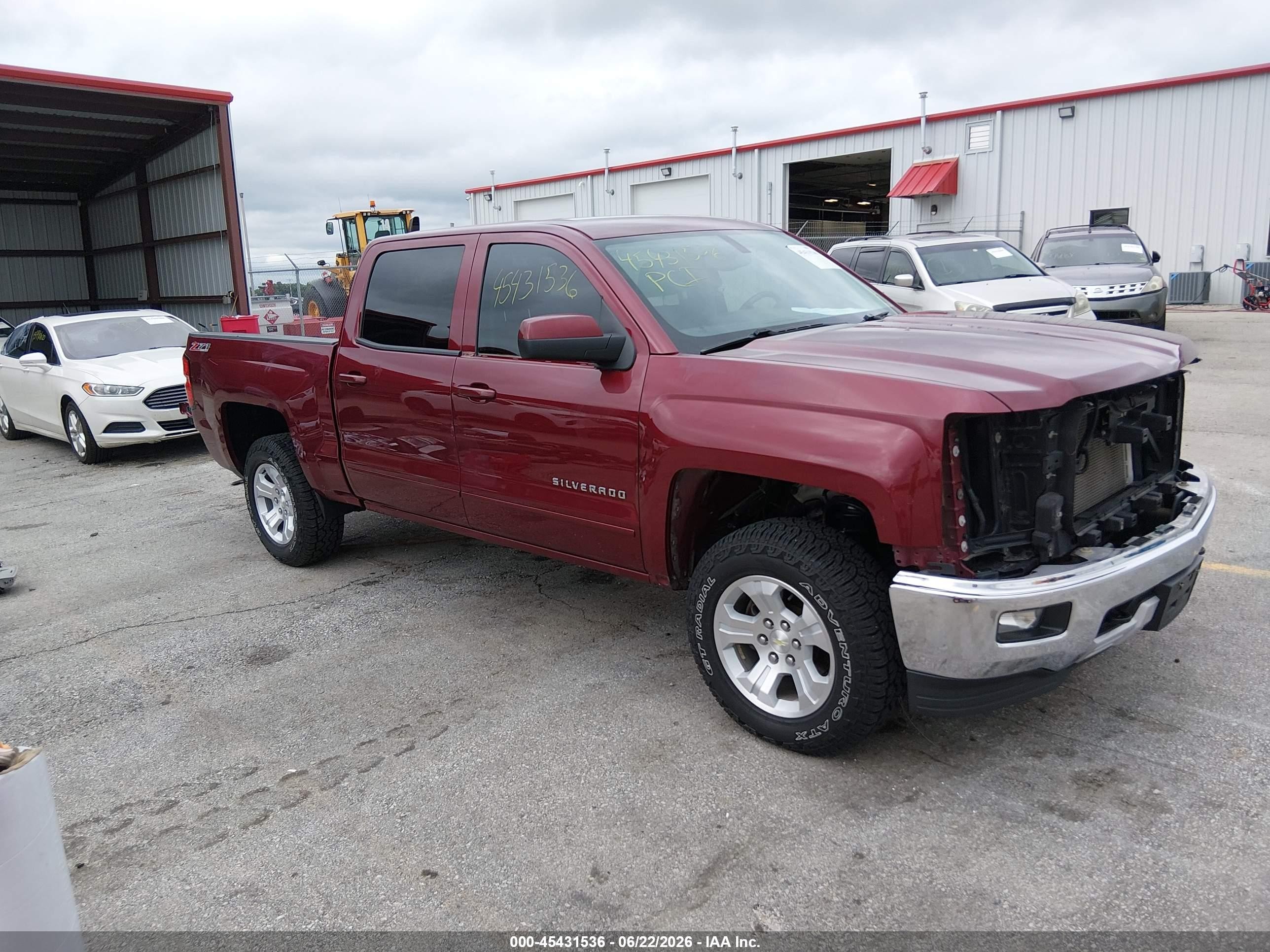 2015 Chevrolet Silverado 1500 Lt Burgundy vin: 3GCUKREC3FG367000