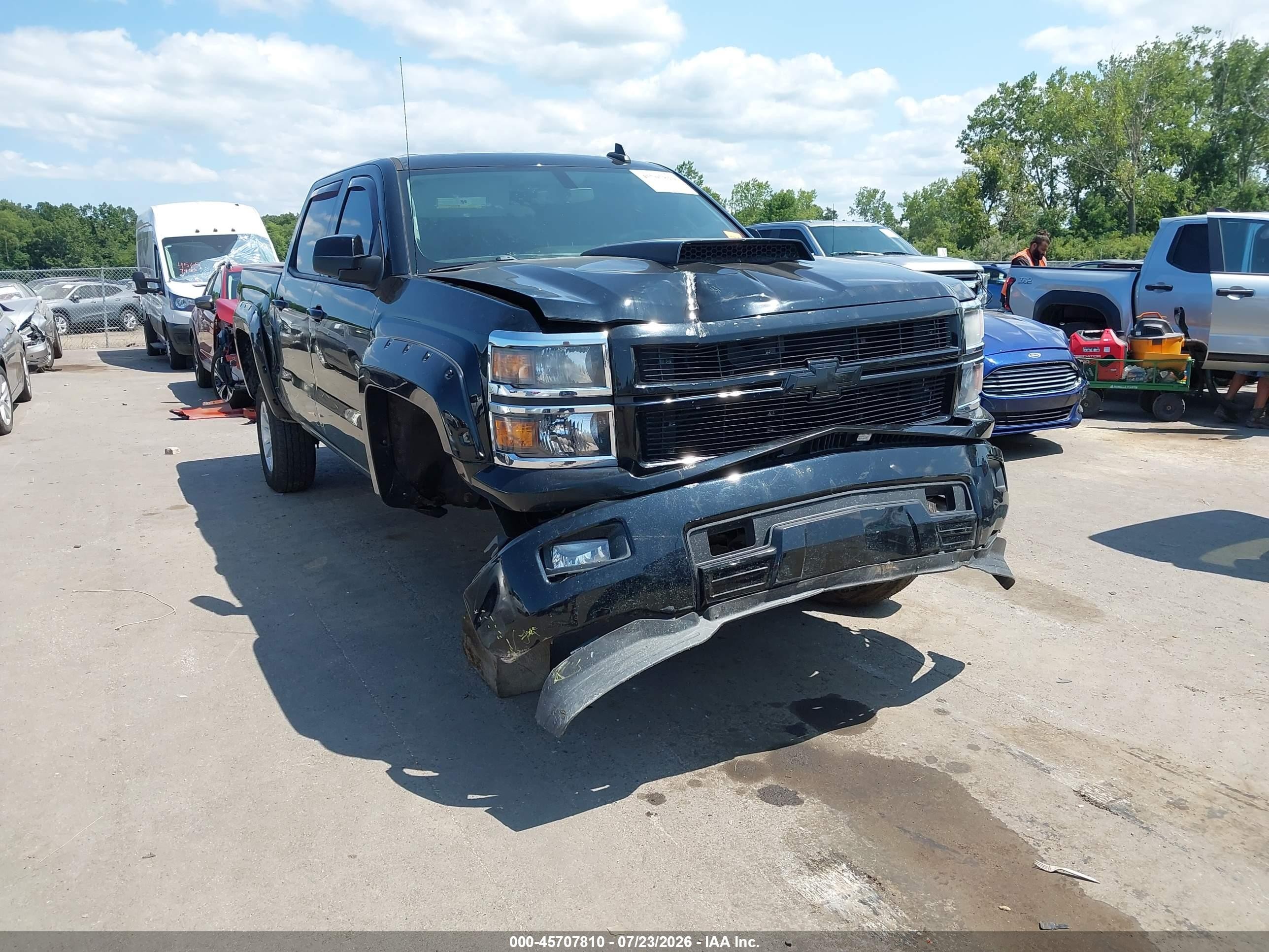 2015 Chevrolet Silverado 1500 Lt Black vin: 3GCUKREC3FG403154