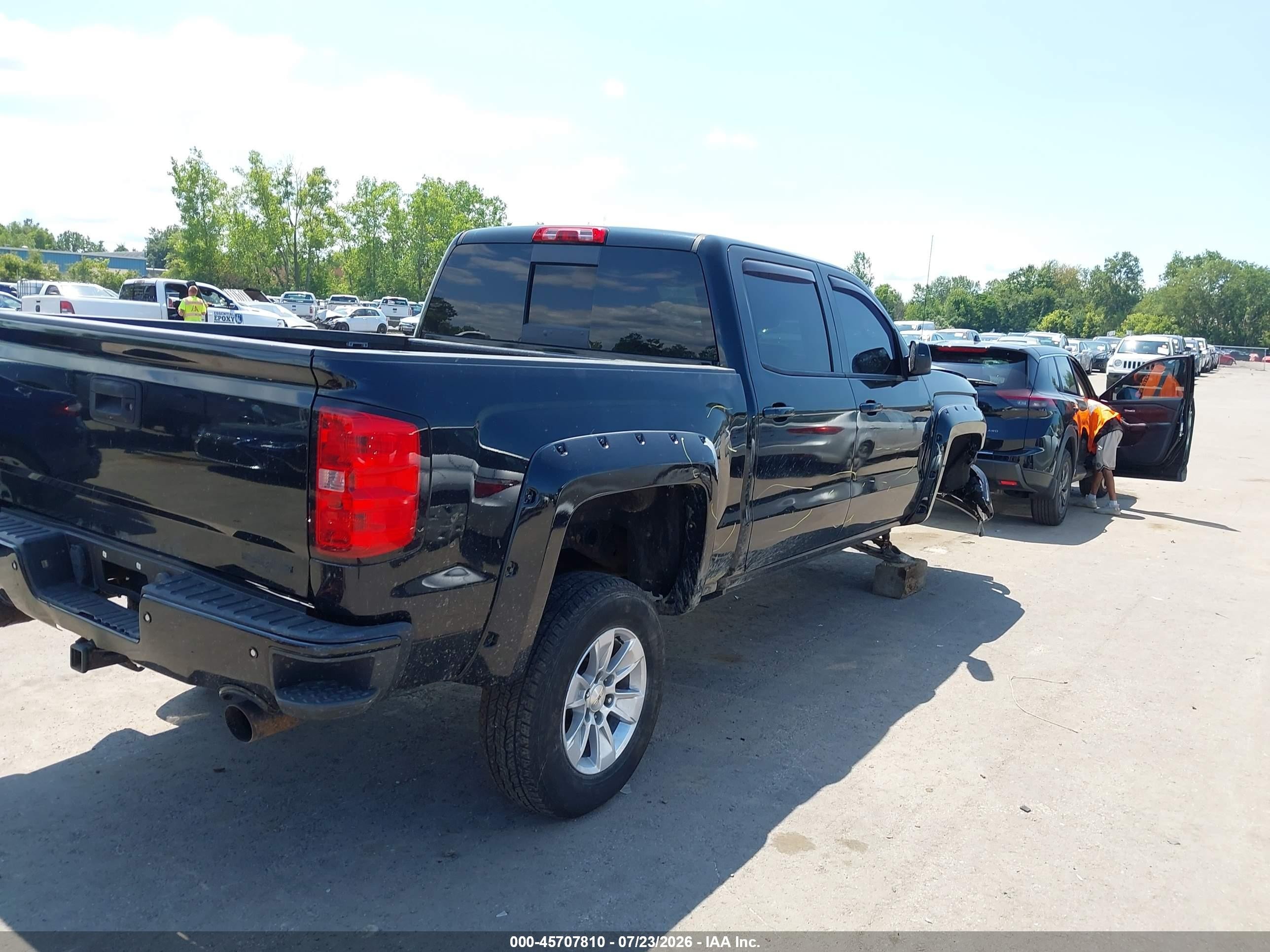2015 Chevrolet Silverado 1500 Lt Black vin: 3GCUKREC3FG403154