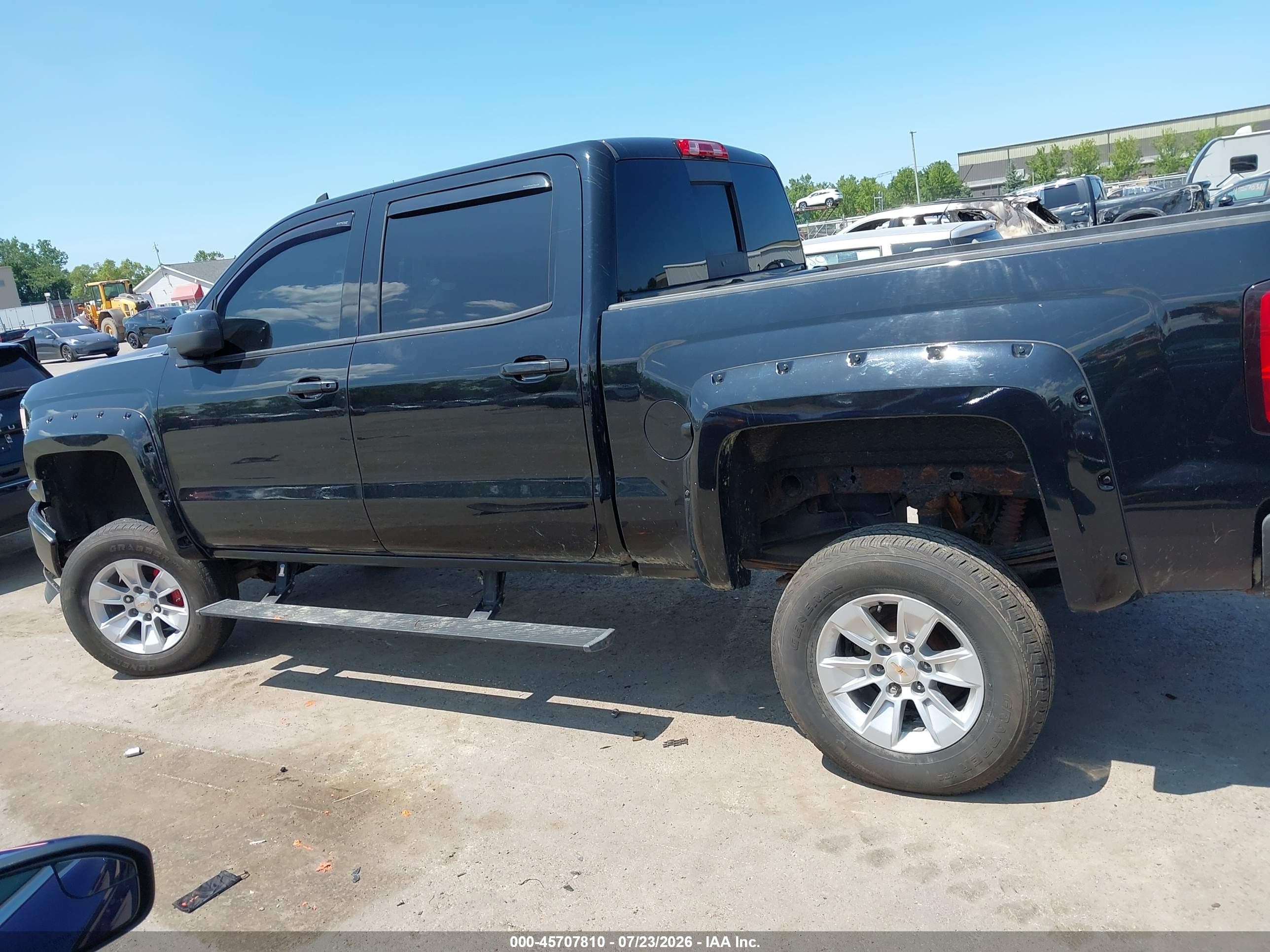 2015 Chevrolet Silverado 1500 Lt Black vin: 3GCUKREC3FG403154