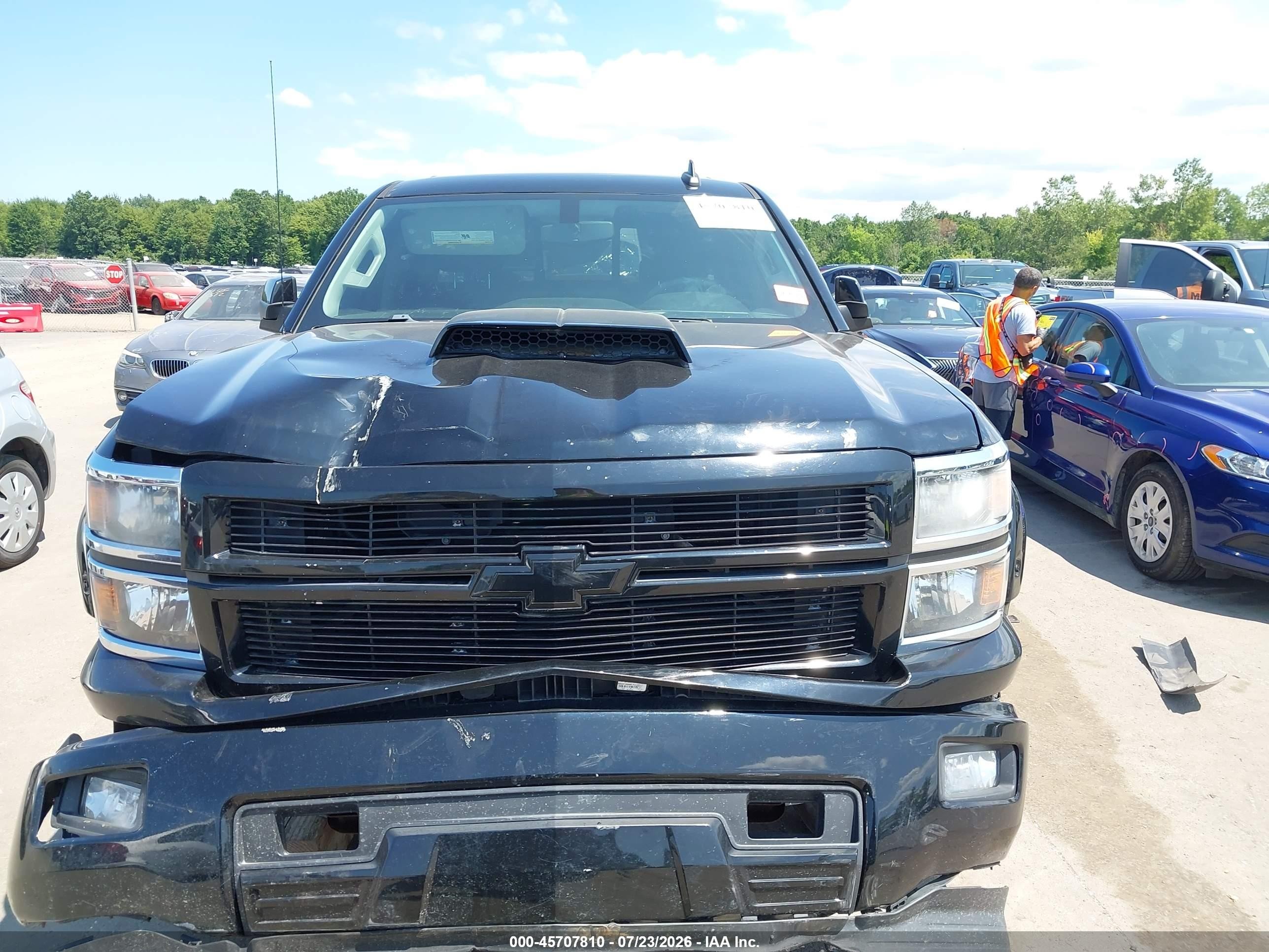 2015 Chevrolet Silverado 1500 Lt Black vin: 3GCUKREC3FG403154