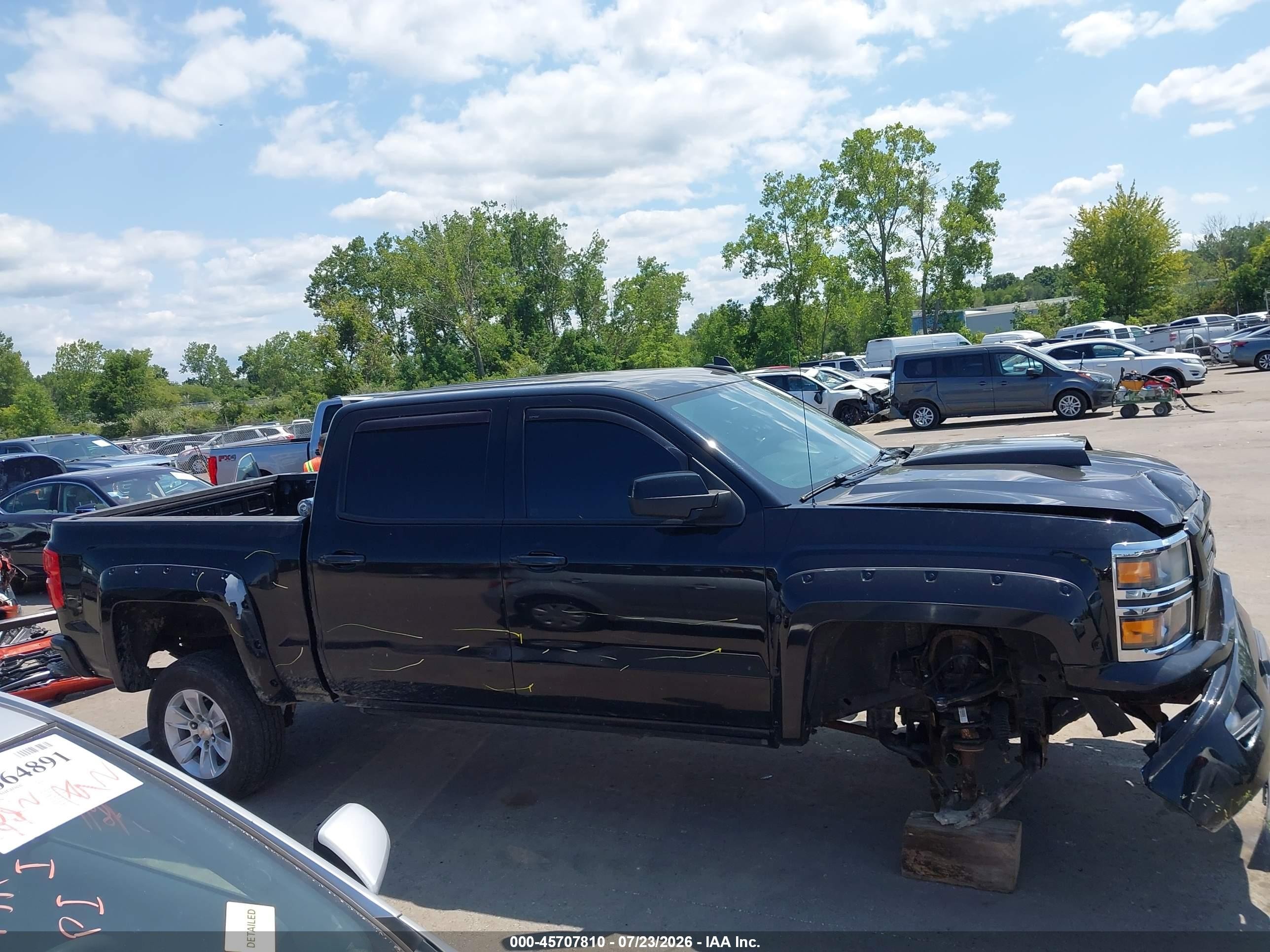 2015 Chevrolet Silverado 1500 Lt Black vin: 3GCUKREC3FG403154
