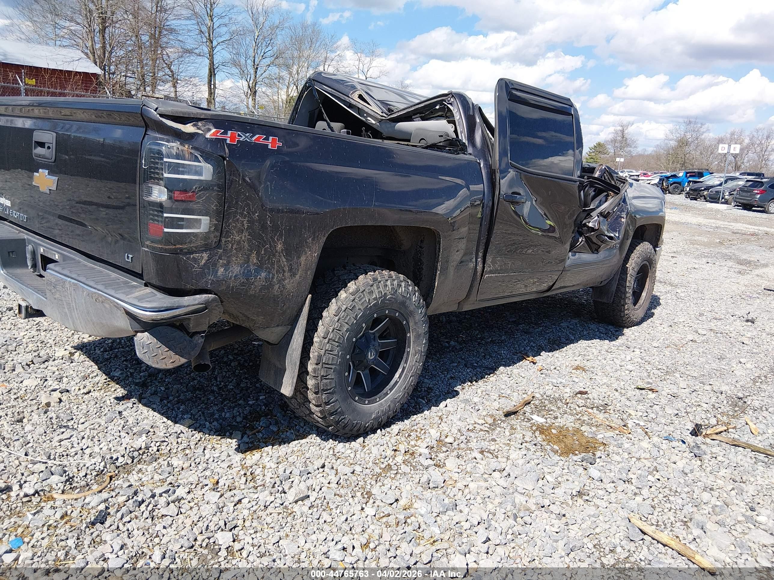 2015 Chevrolet Silverado 1500 1lt Black vin: 3GCUKREC3FG433125