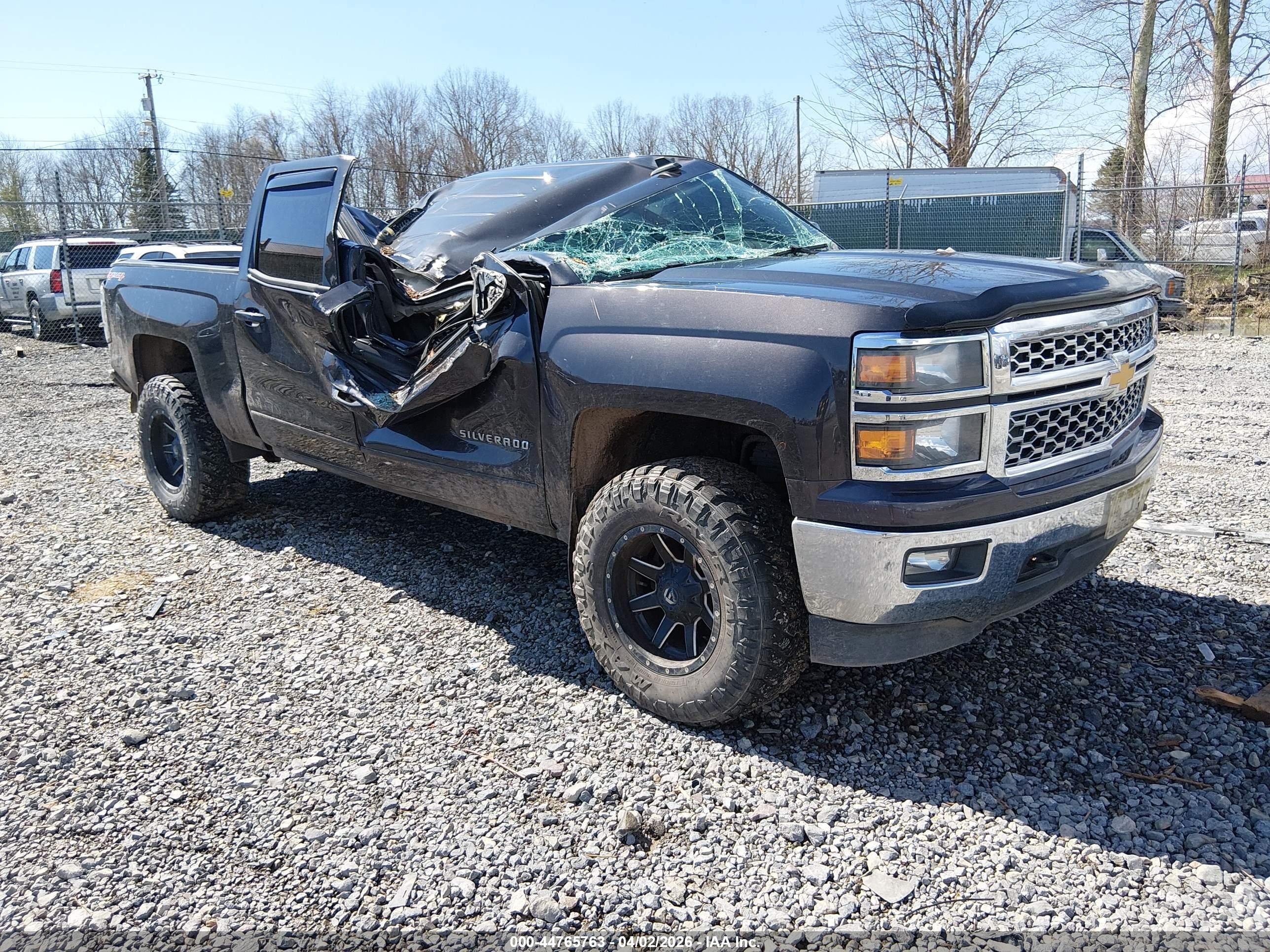 2015 Chevrolet Silverado 1500 1lt Black vin: 3GCUKREC3FG433125