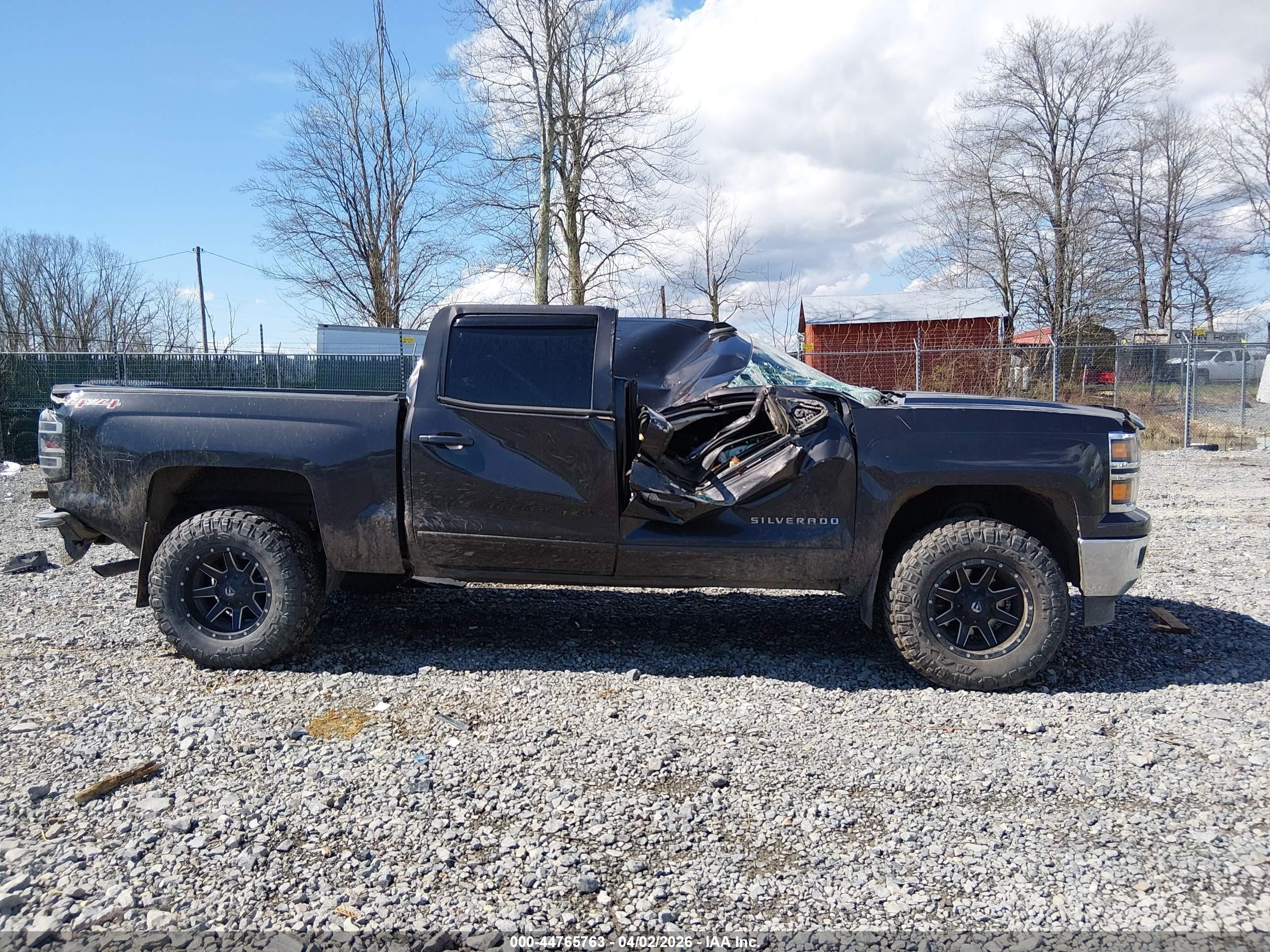 2015 Chevrolet Silverado 1500 1lt Black vin: 3GCUKREC3FG433125