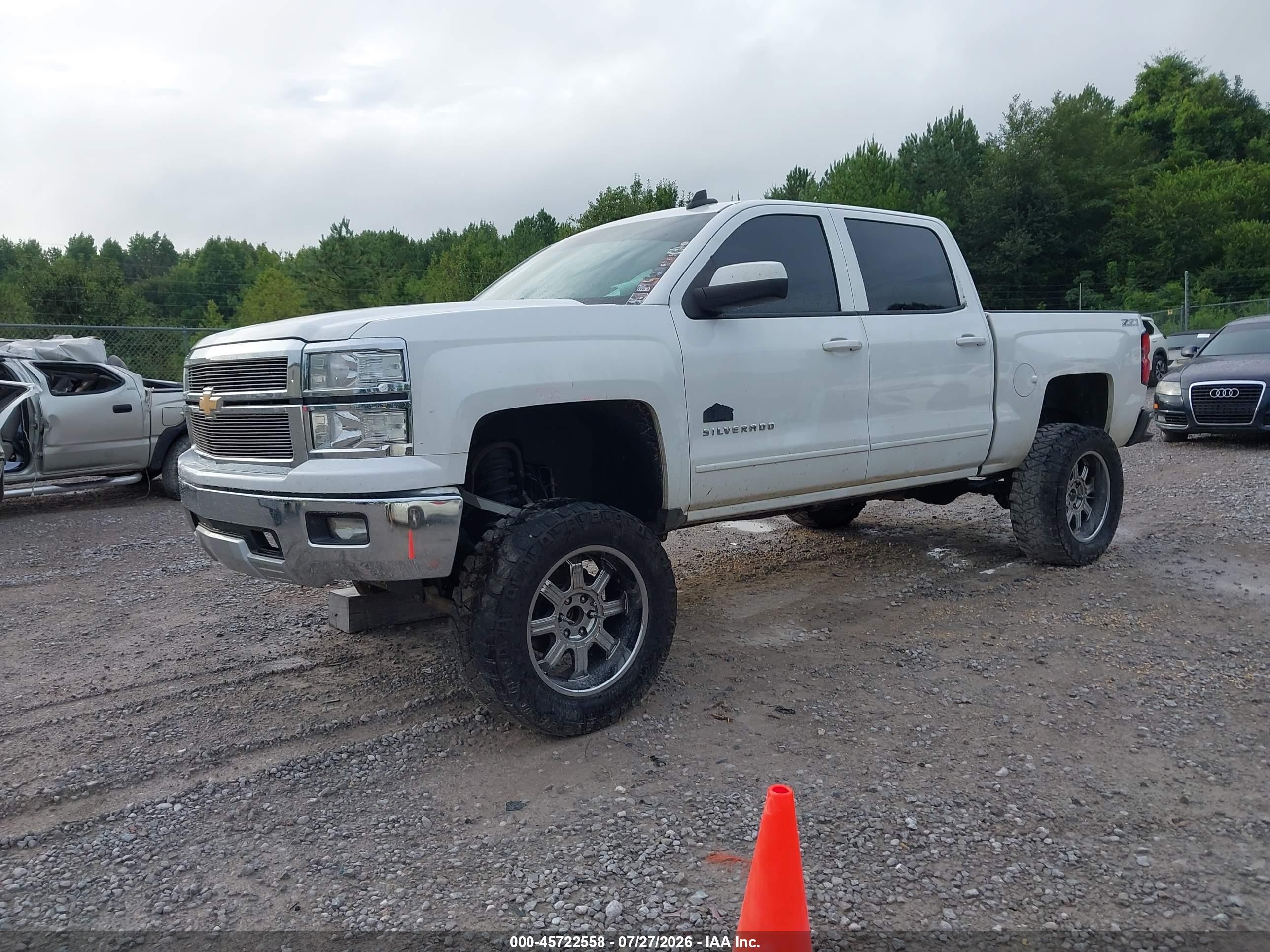 2015 Chevrolet Silverado 1500 Lt White vin: 3GCUKREC3FG444139