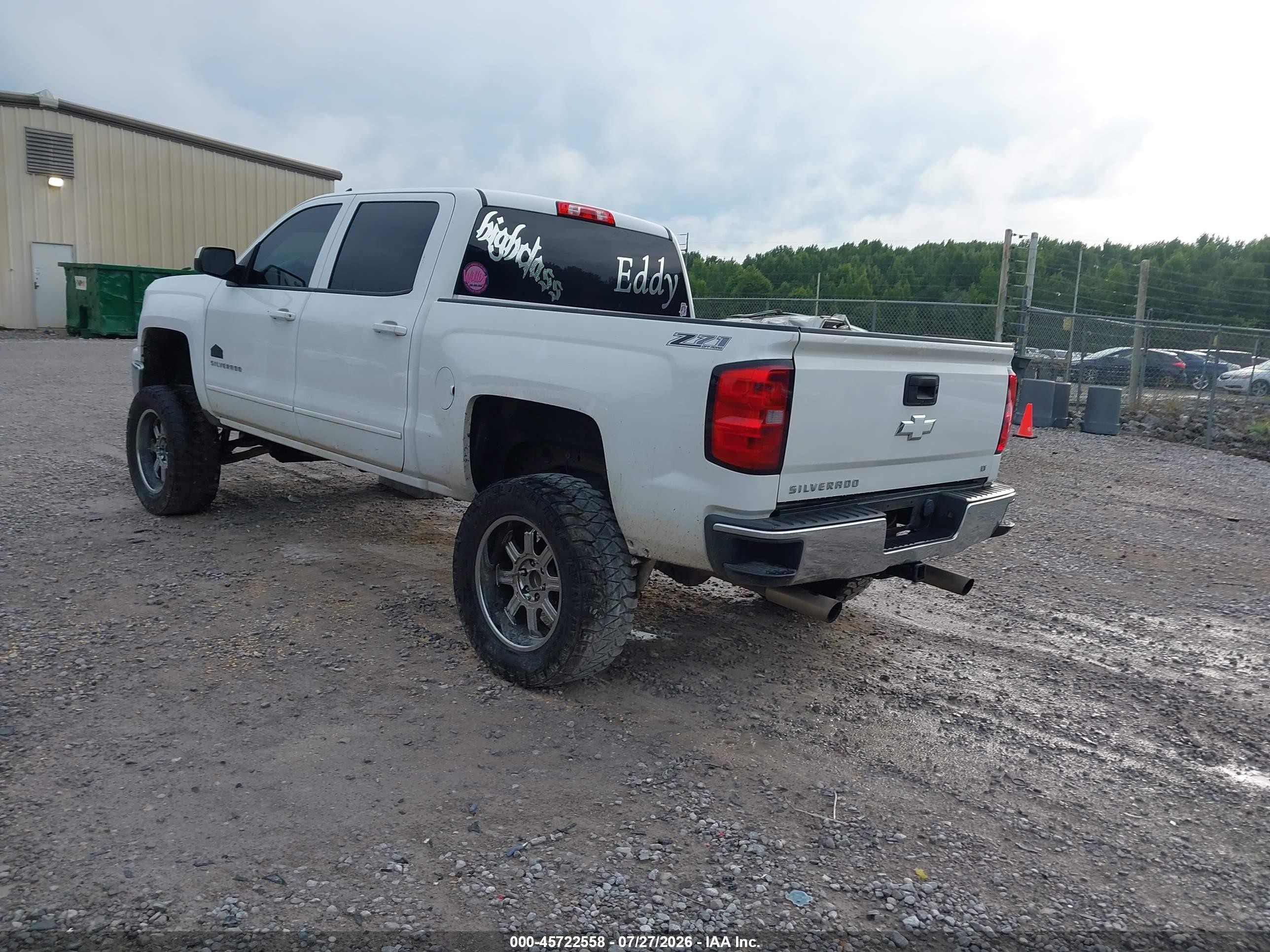 2015 Chevrolet Silverado 1500 Lt White vin: 3GCUKREC3FG444139