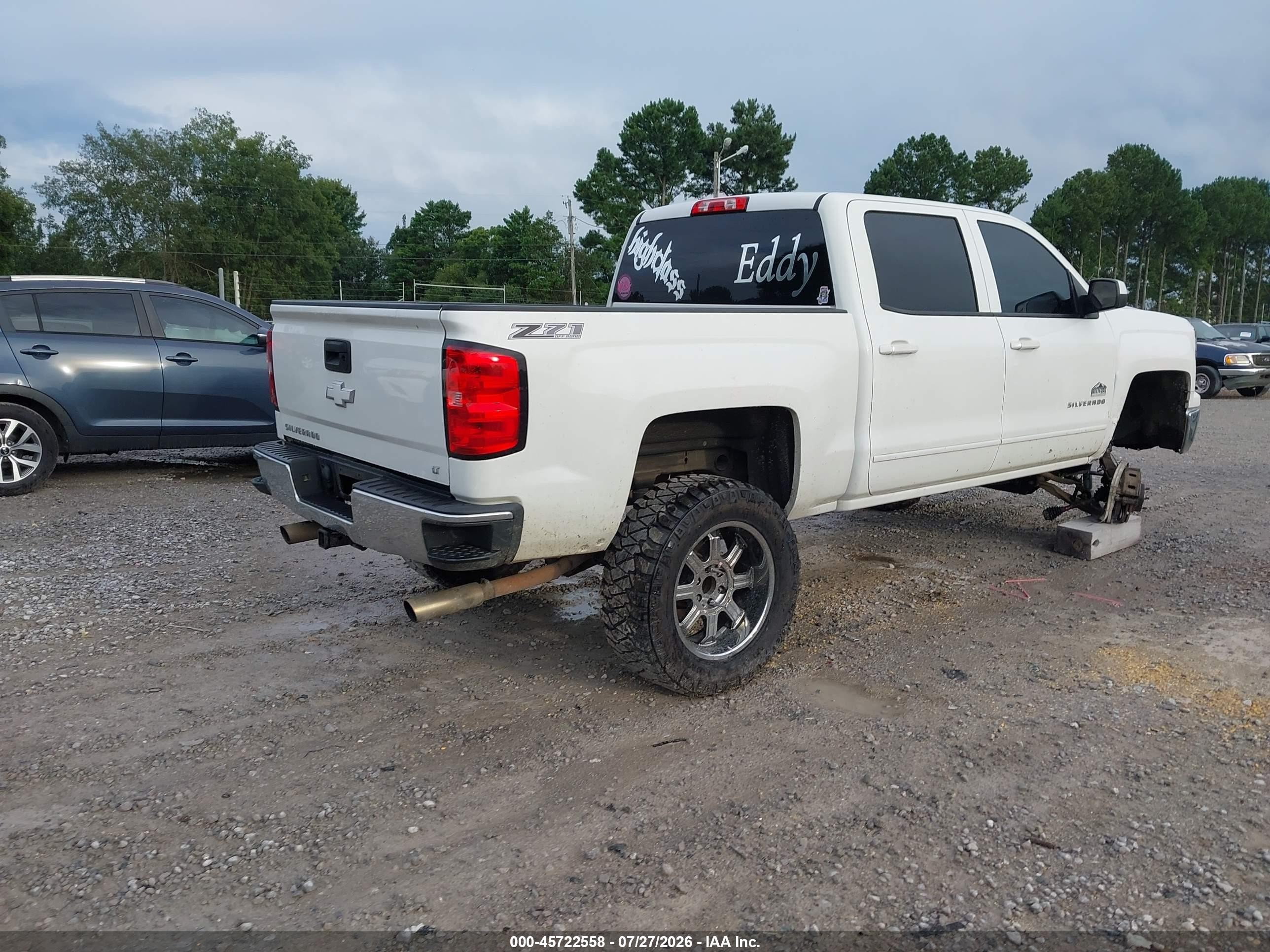 2015 Chevrolet Silverado 1500 Lt White vin: 3GCUKREC3FG444139