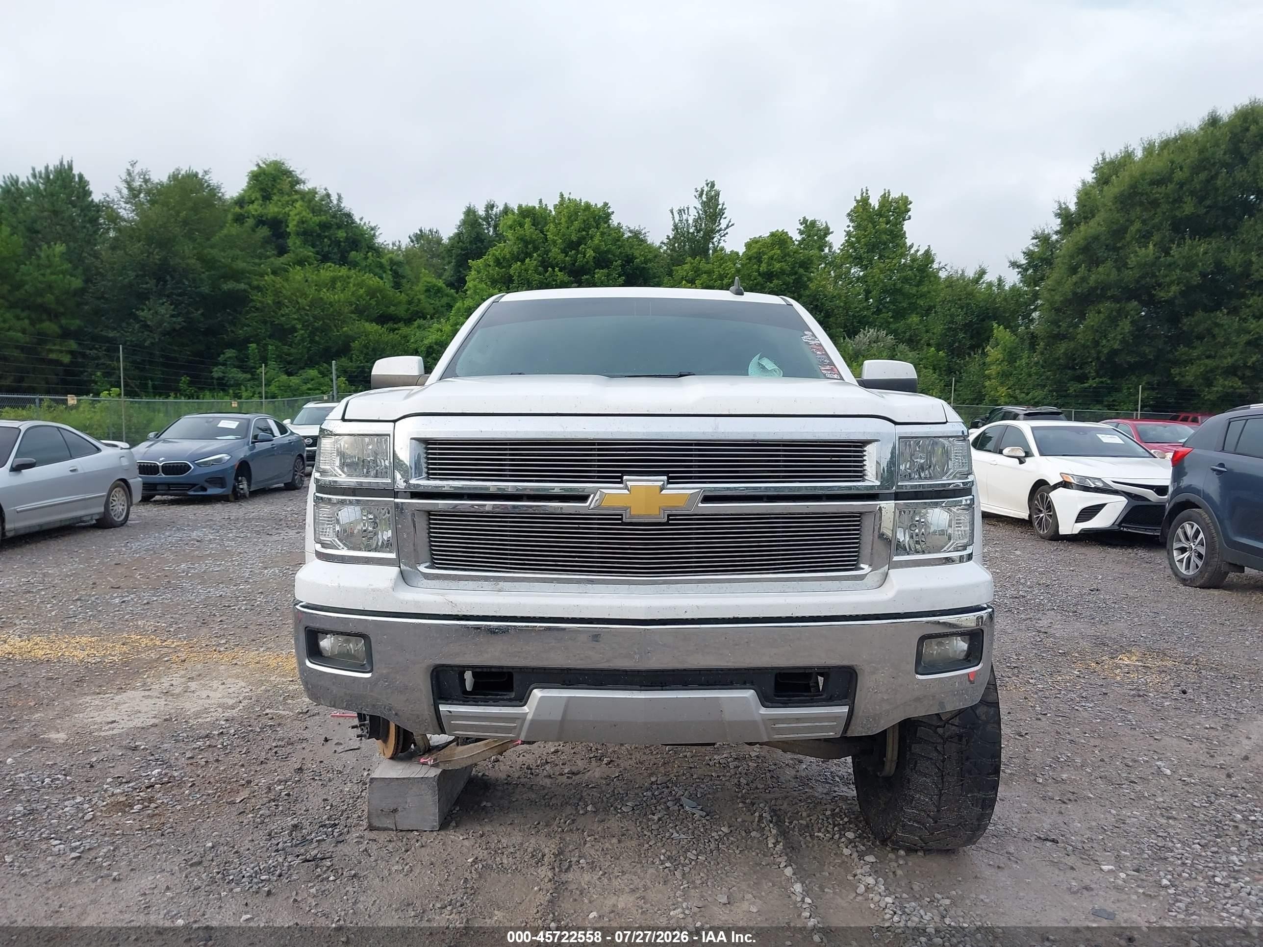 2015 Chevrolet Silverado 1500 Lt White vin: 3GCUKREC3FG444139
