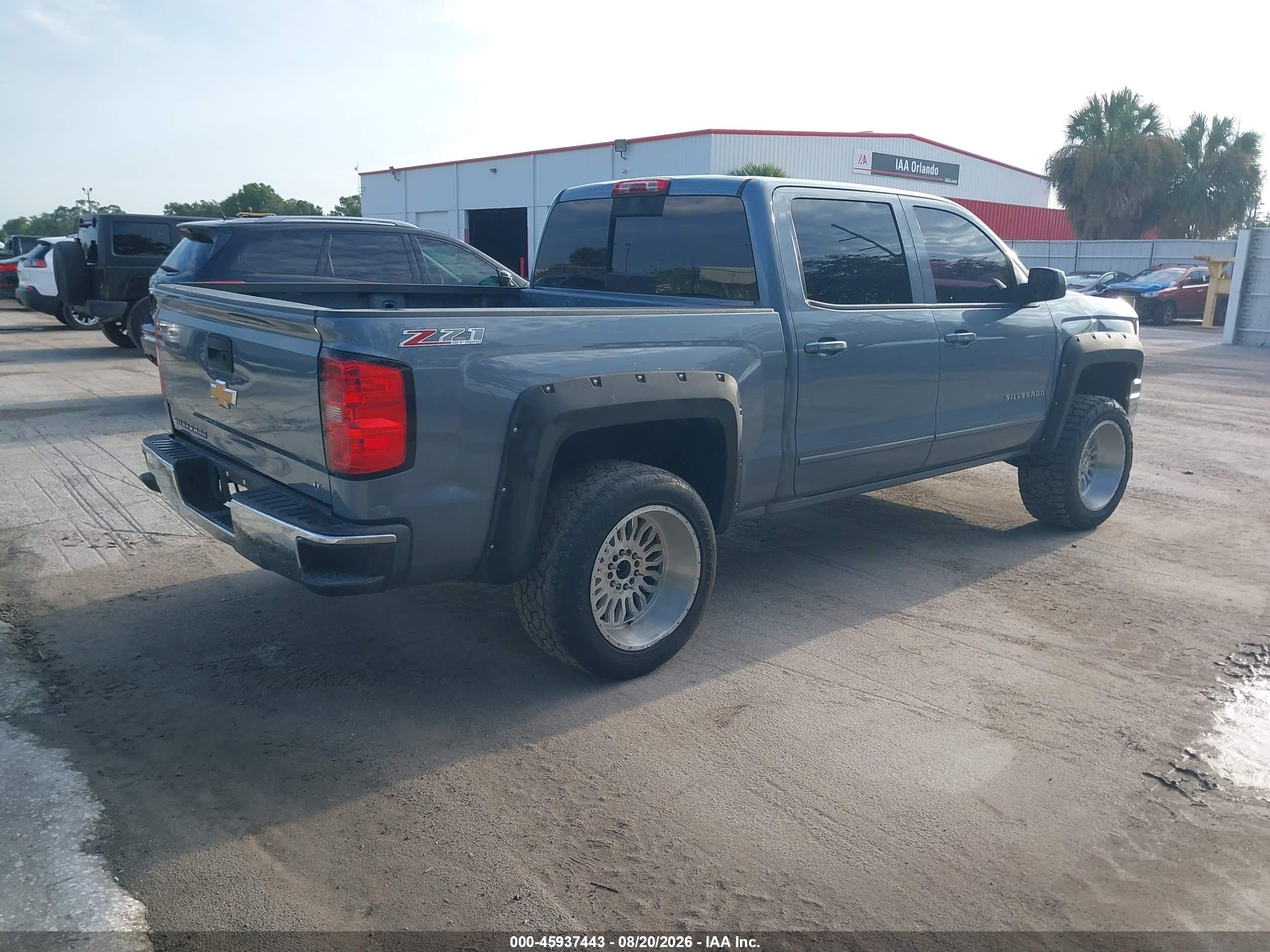 2015 Chevrolet Silverado 1500 Lt Gray vin: 3GCUKREC3FG521236