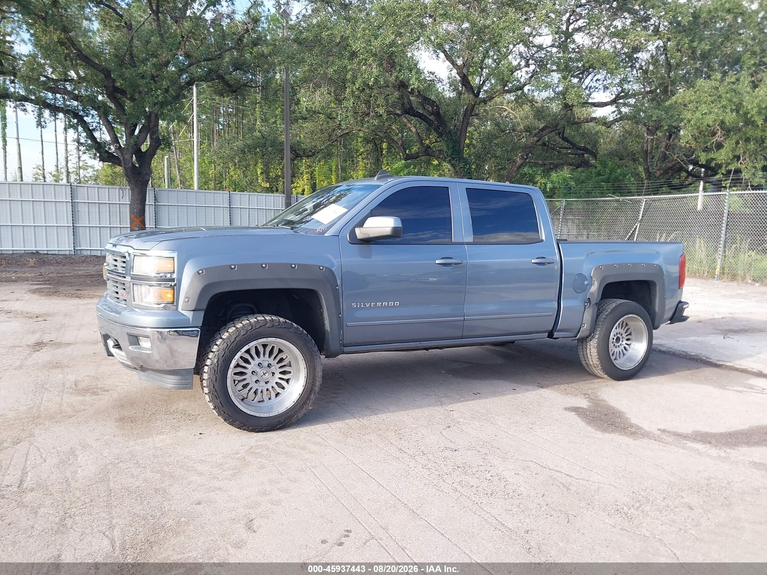 2015 Chevrolet Silverado 1500 Lt Gray vin: 3GCUKREC3FG521236